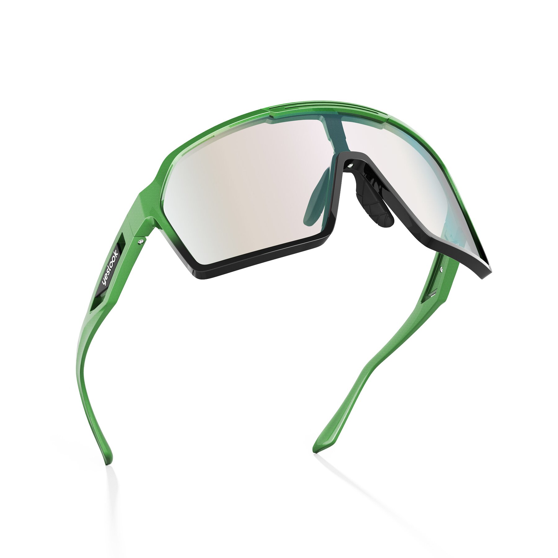 Three-quarter view of Flux XF with Photochromic Mirrored Lenses