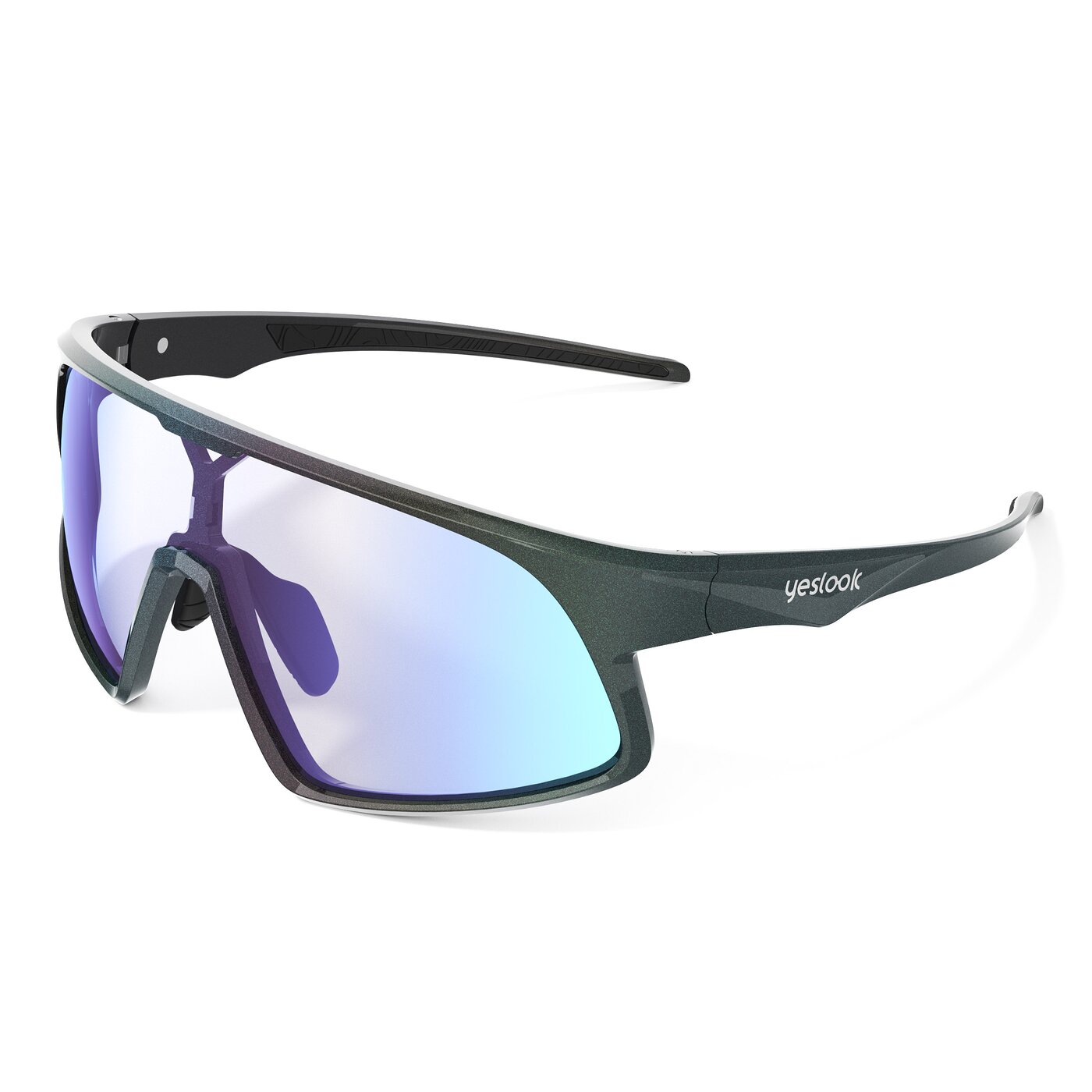 Astro XF - Dark Starlight Gray Sports Photochromic Mirrored Sunglasses