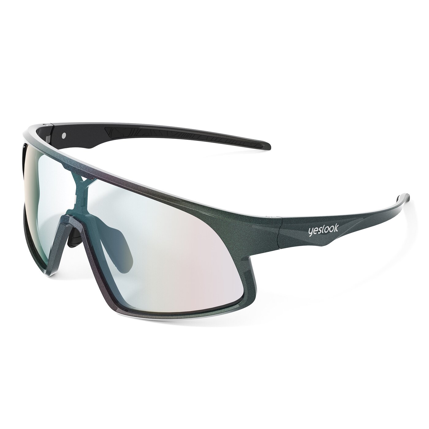 Astro XF - Dark Starlight Gray Sports Photochromic Mirrored Sunglasses