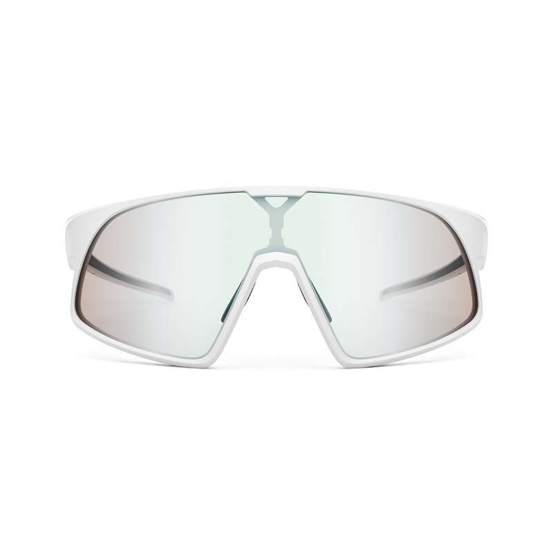 Astro XF - Matte White Sports Photochromic Mirrored Sunglasses