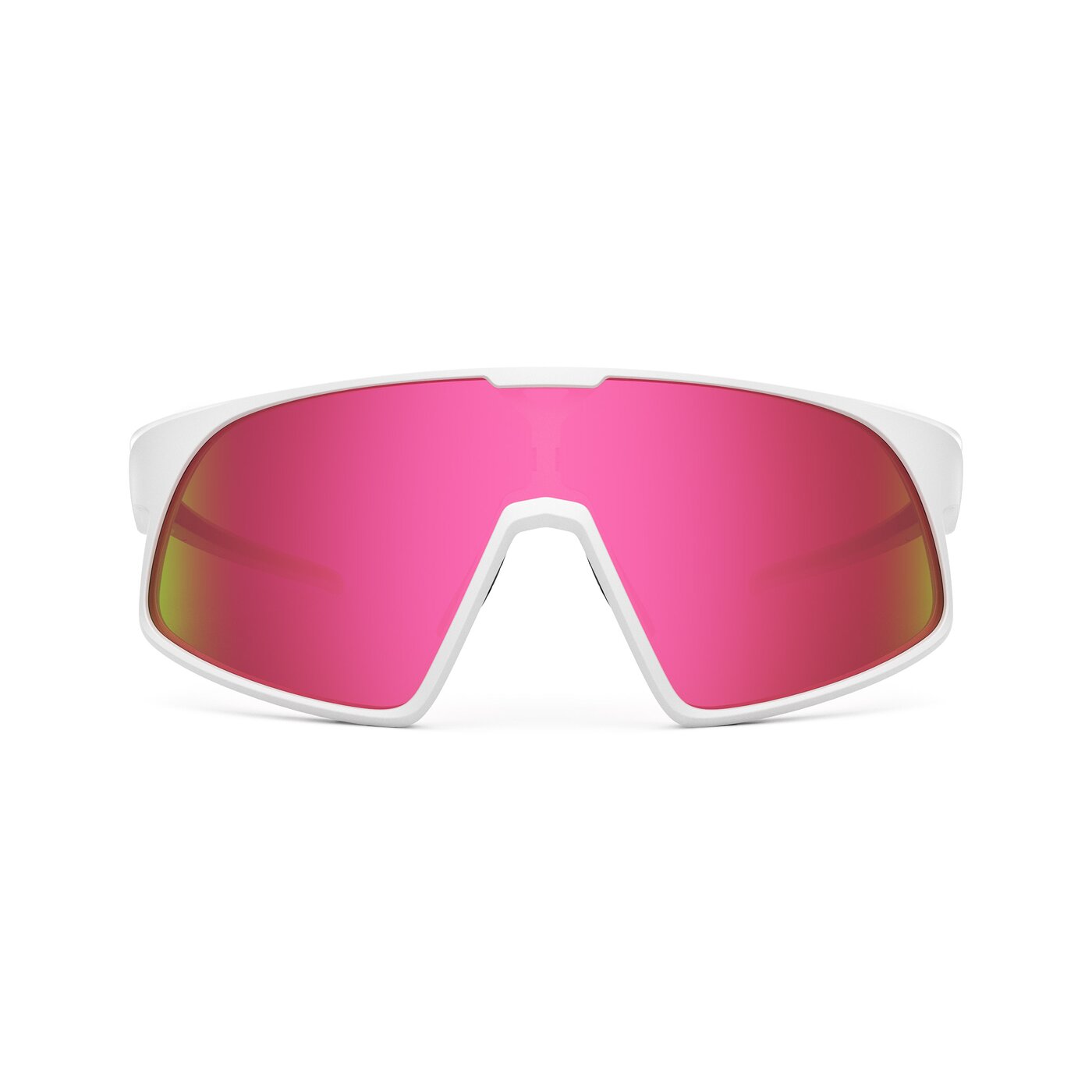 Astro XF - Matte White Sports Polarized Mirrored Sunglasses