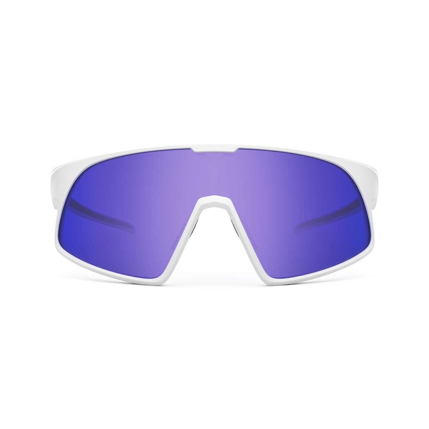 Astro XF - Matte White Sports Polarized Mirrored Sunglasses