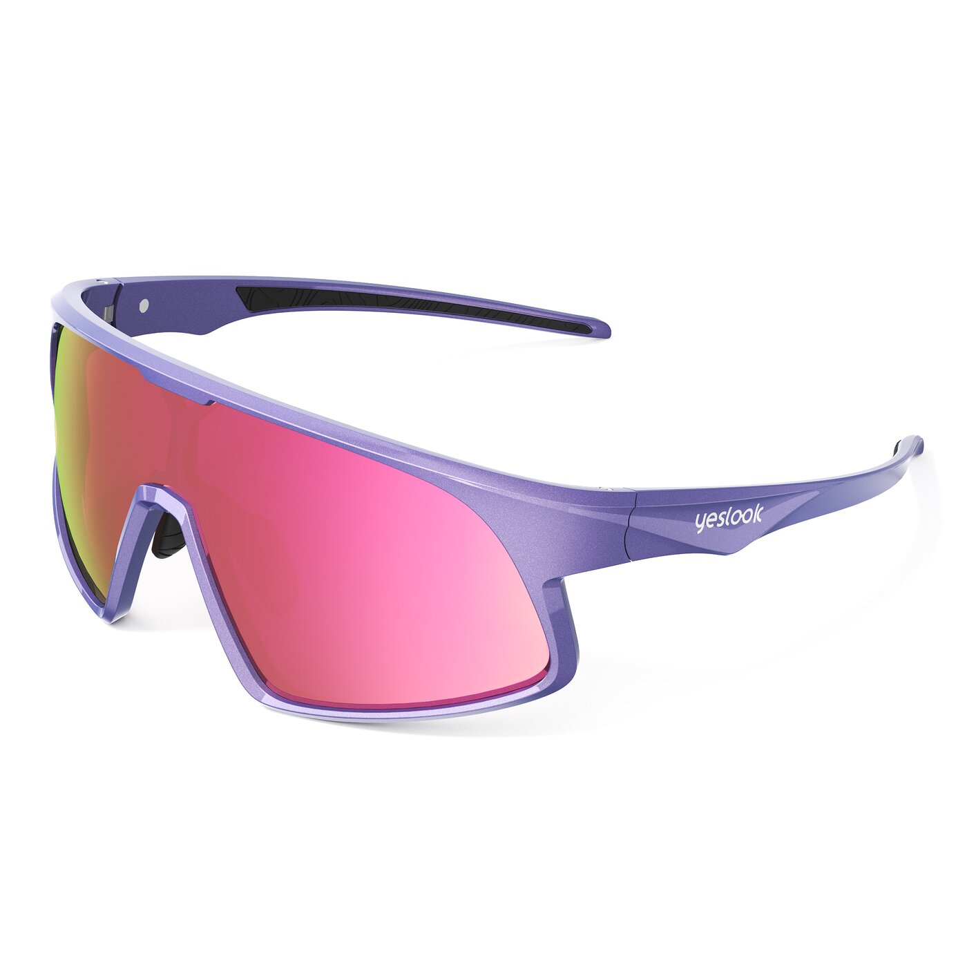 Astro XF - Metallic Purple Sports Mirrored Sunglasses