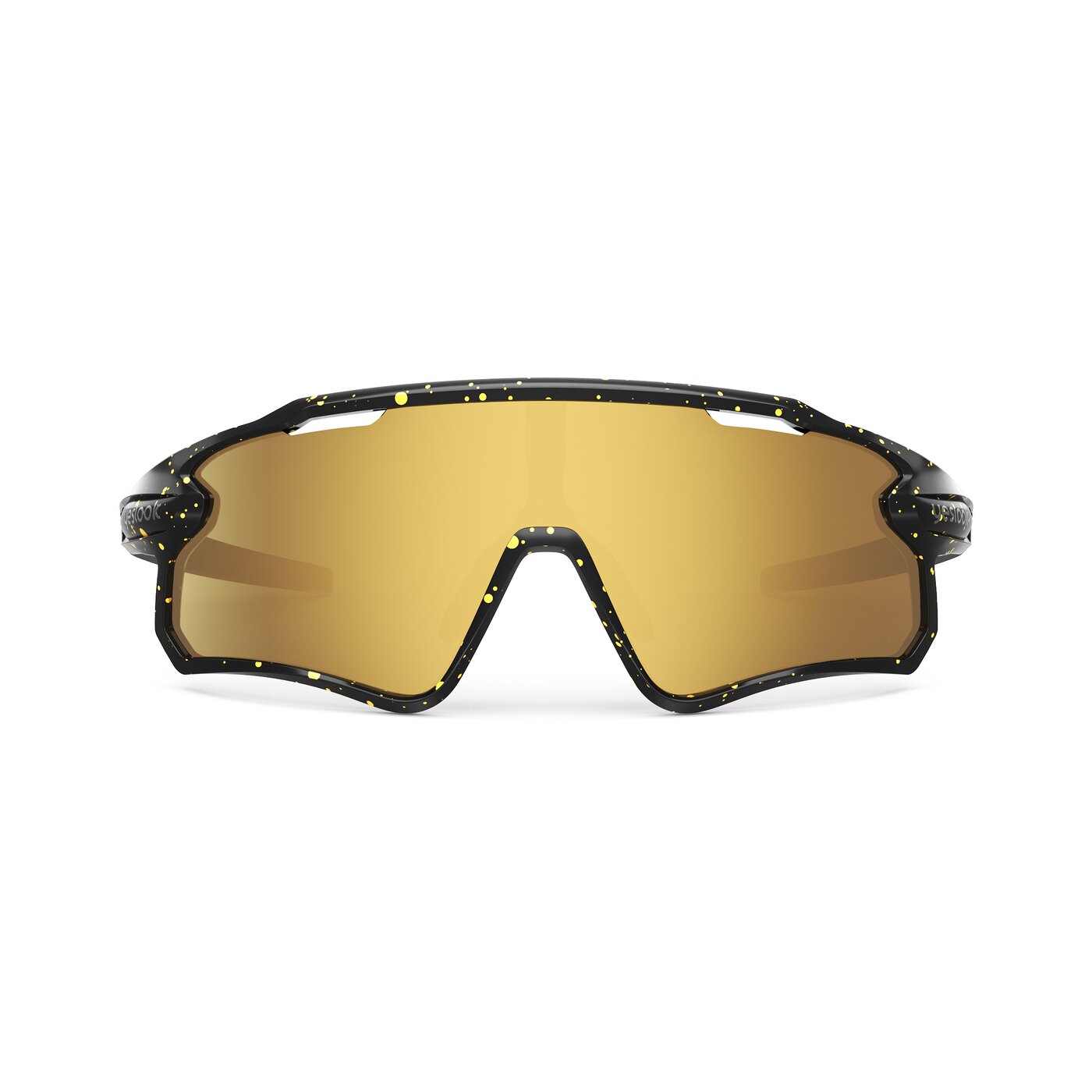 Talon XF - Matte Black/Yellow Speckle Sports Mirrored Sunglasses
