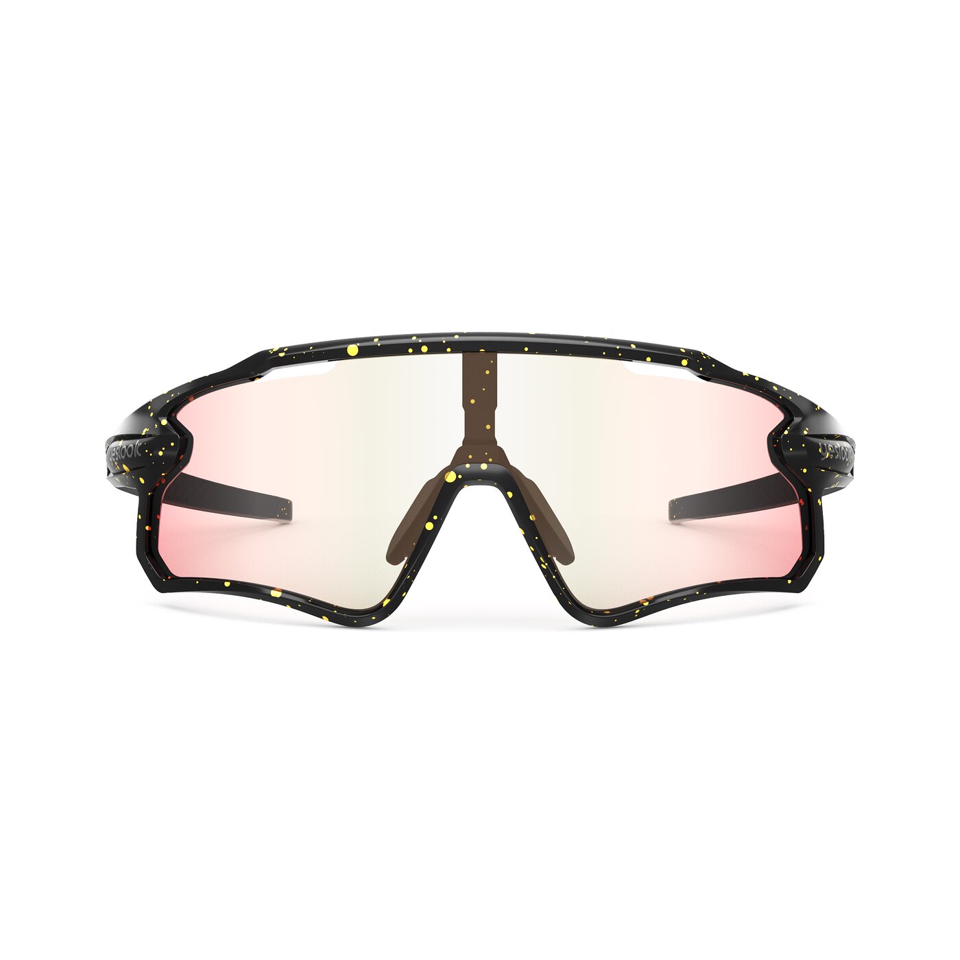 Talon XF - Matte Black/Yellow Speckle Sports Photochromic Mirrored Sunglasses
