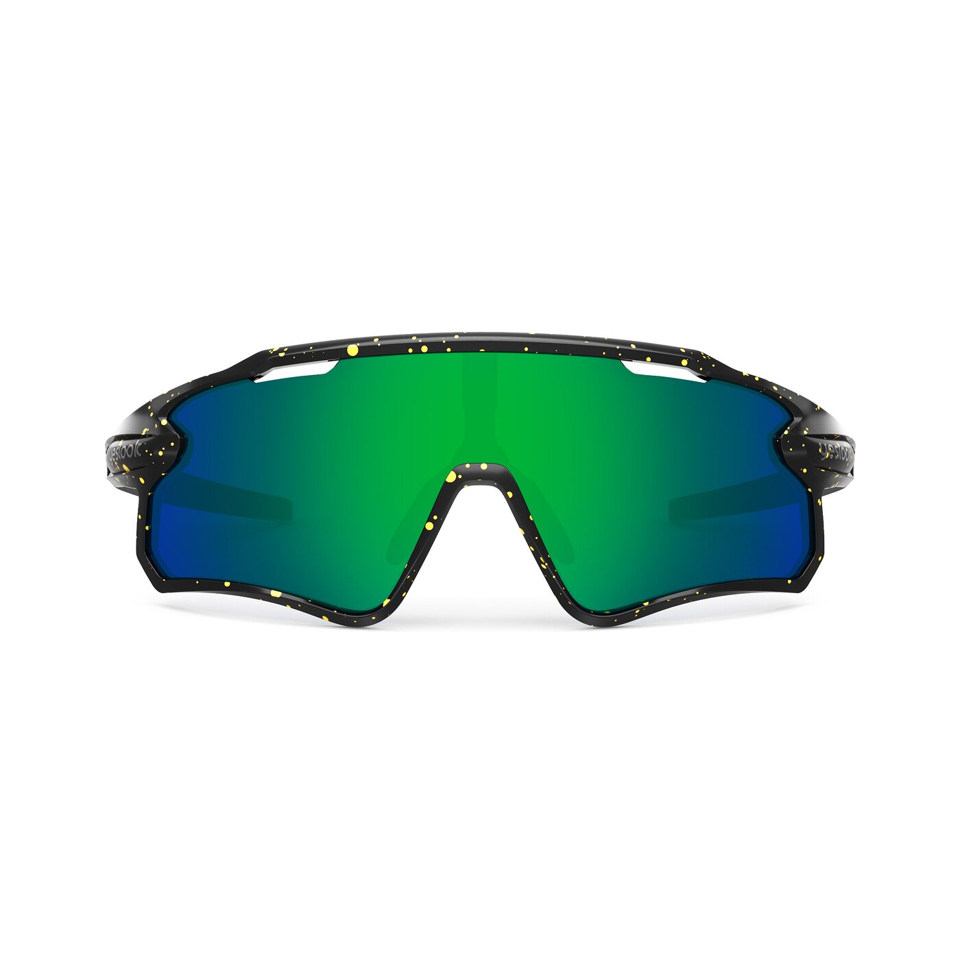 Talon XF - Matte Black/Yellow Speckle Sports Polarized Mirrored Sunglasses