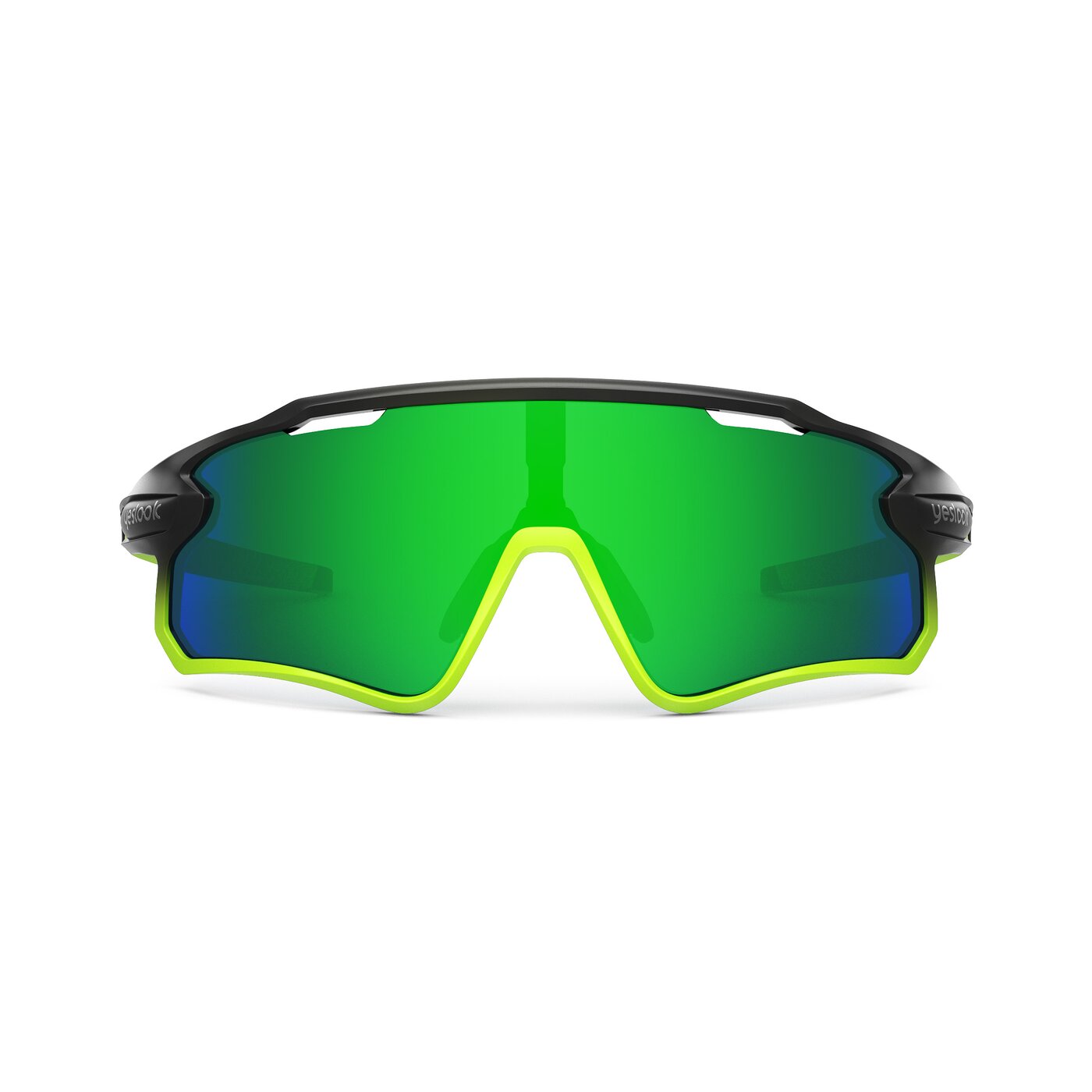 Talon XF - Matte Black/Lime Sports Mirrored Sunglasses
