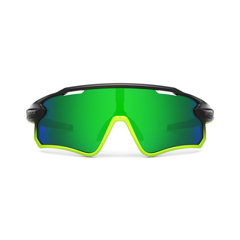 Talon XF - Matte Black/Lime Sports Mirrored Sunglasses