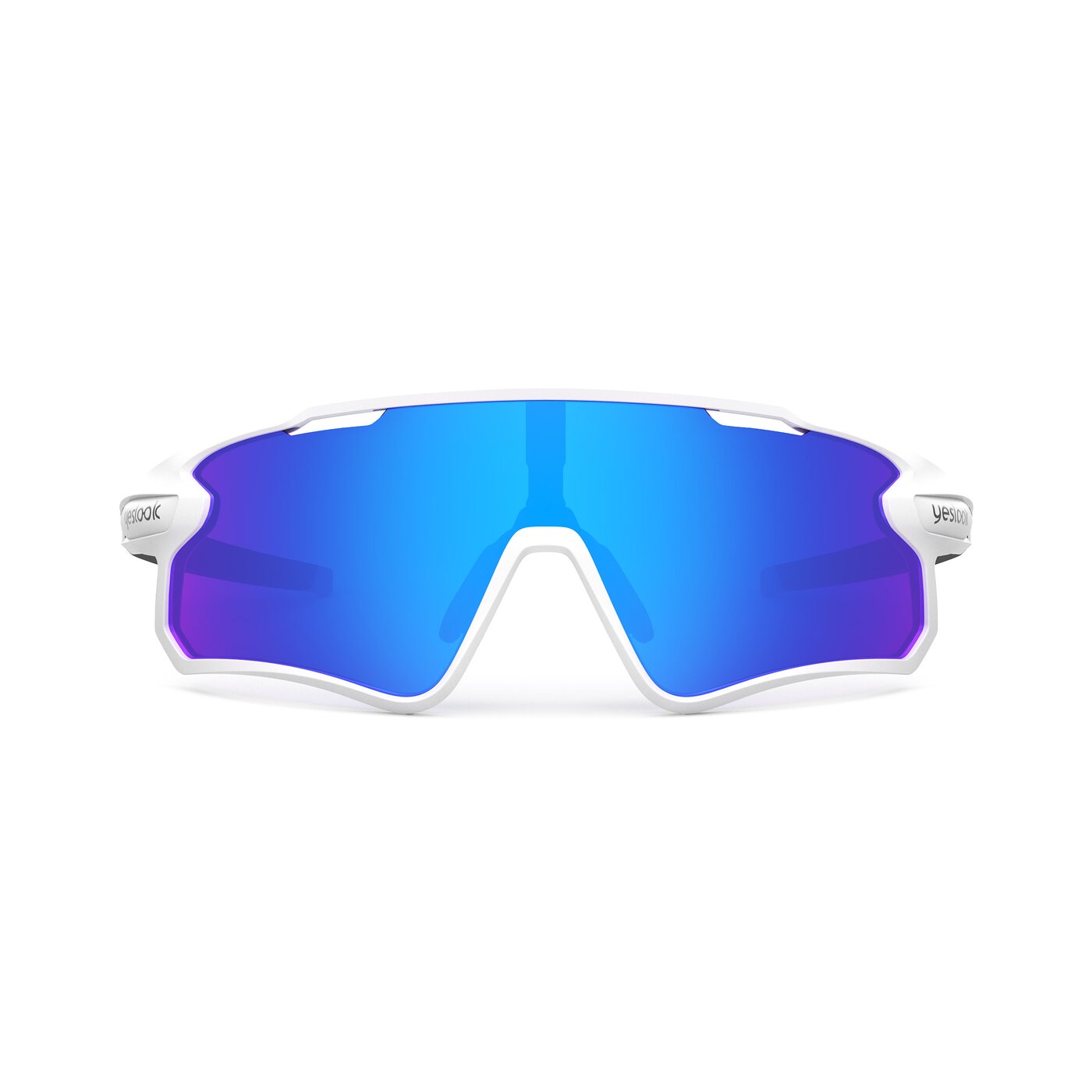 Talon XF - Matte White/Black Sports Mirrored Sunglasses