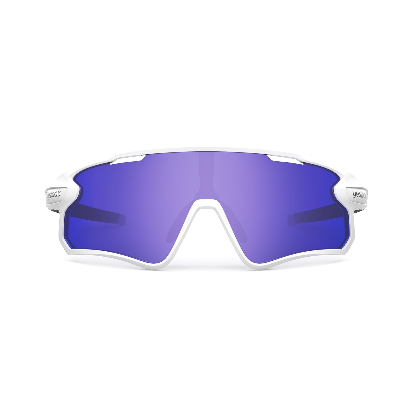 Talon XF - Matte White/Black Sports Polarized Mirrored Sunglasses