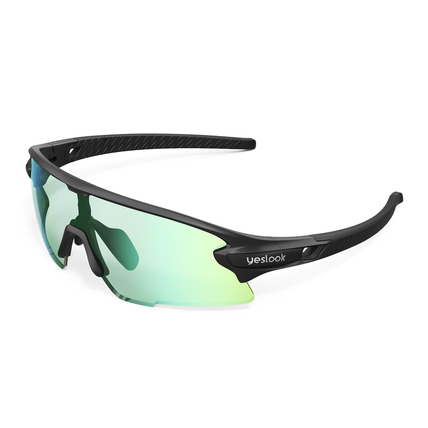Talon XH - Matte Black Sports Photochromic Mirrored Sunglasses