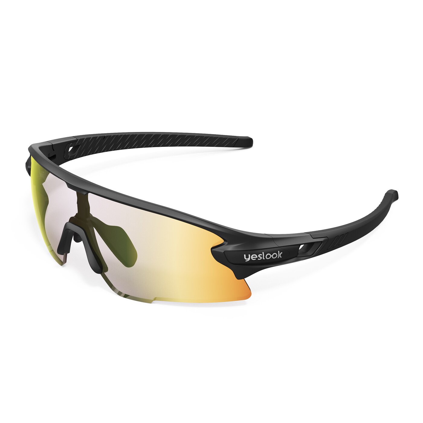 Talon XH - Matte Black Sports Photochromic Mirrored Sunglasses