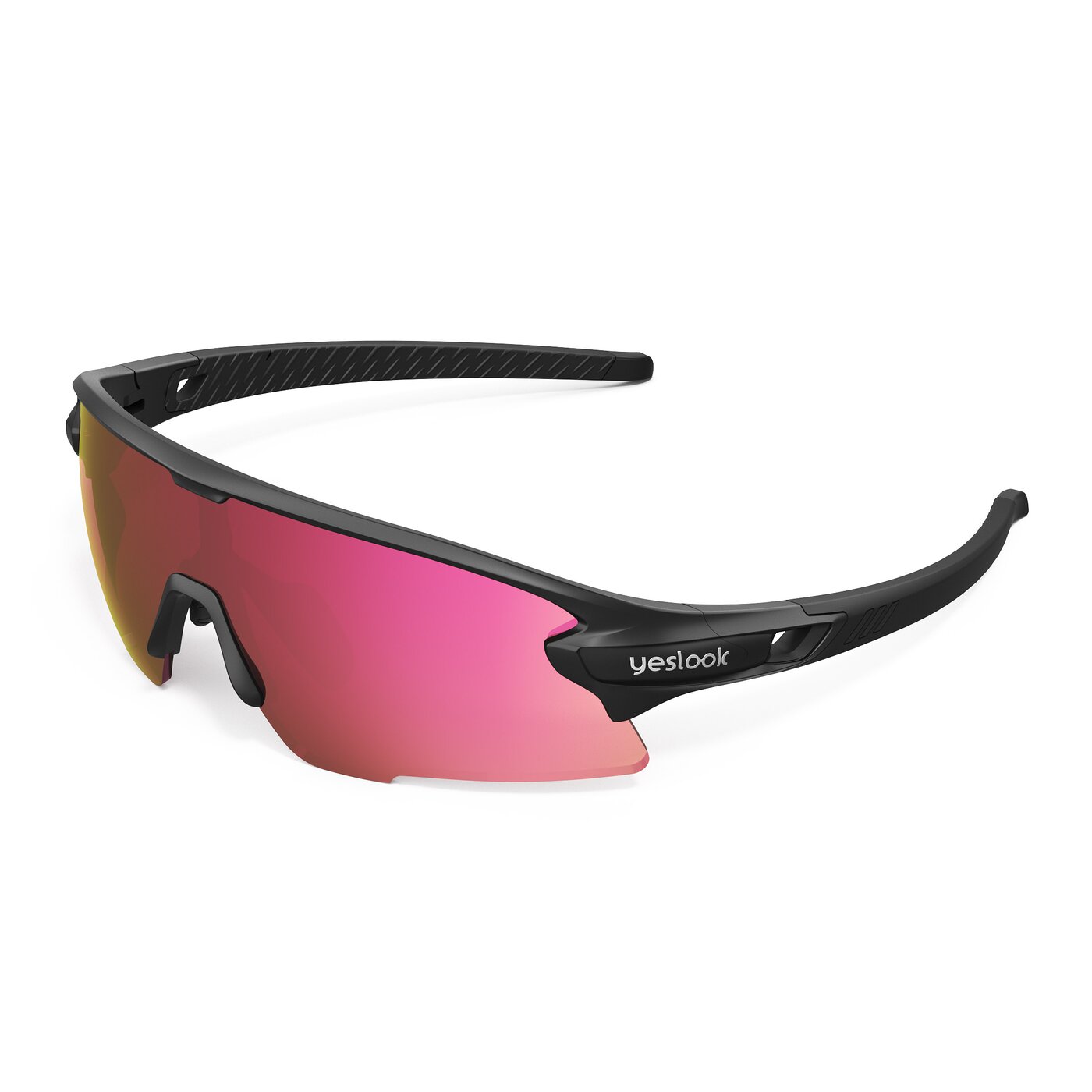 Talon XH - Matte Black Sports Polarized Mirrored Sunglasses