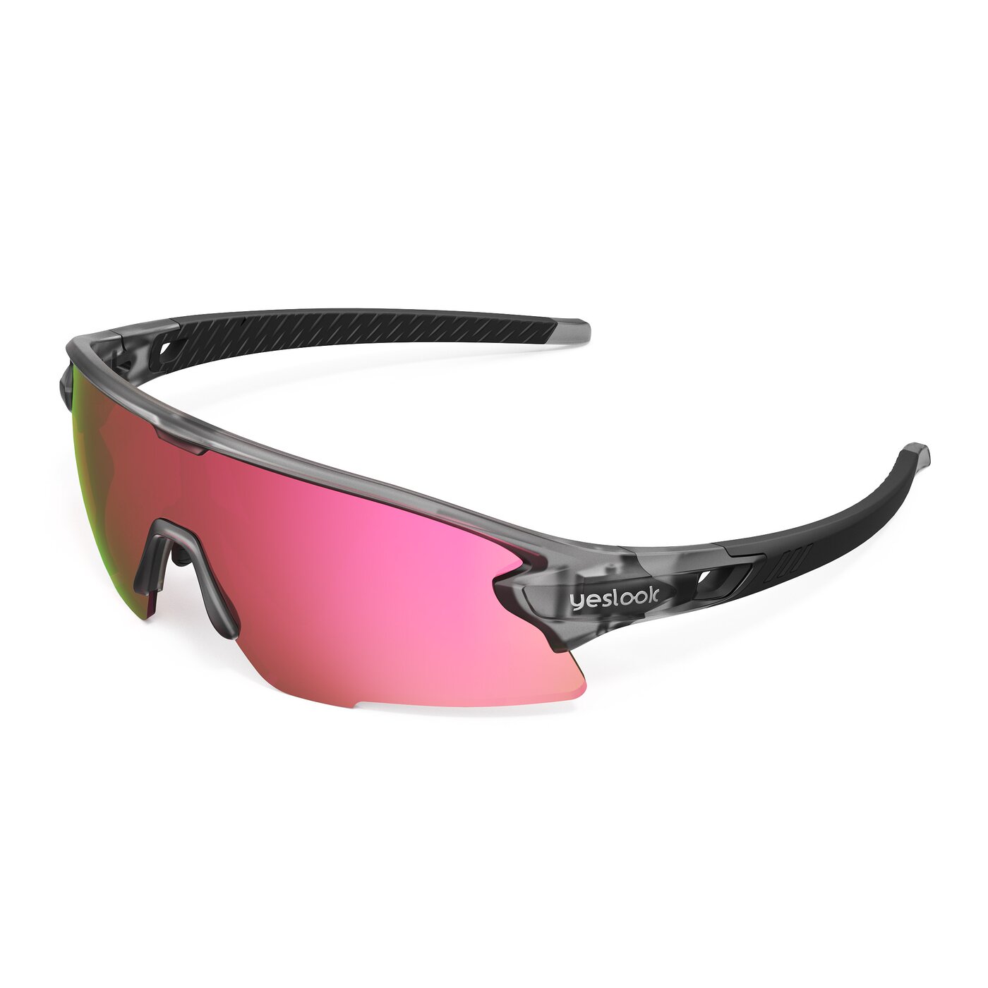 Talon XH - Translucent Gray Sports Mirrored Sunglasses