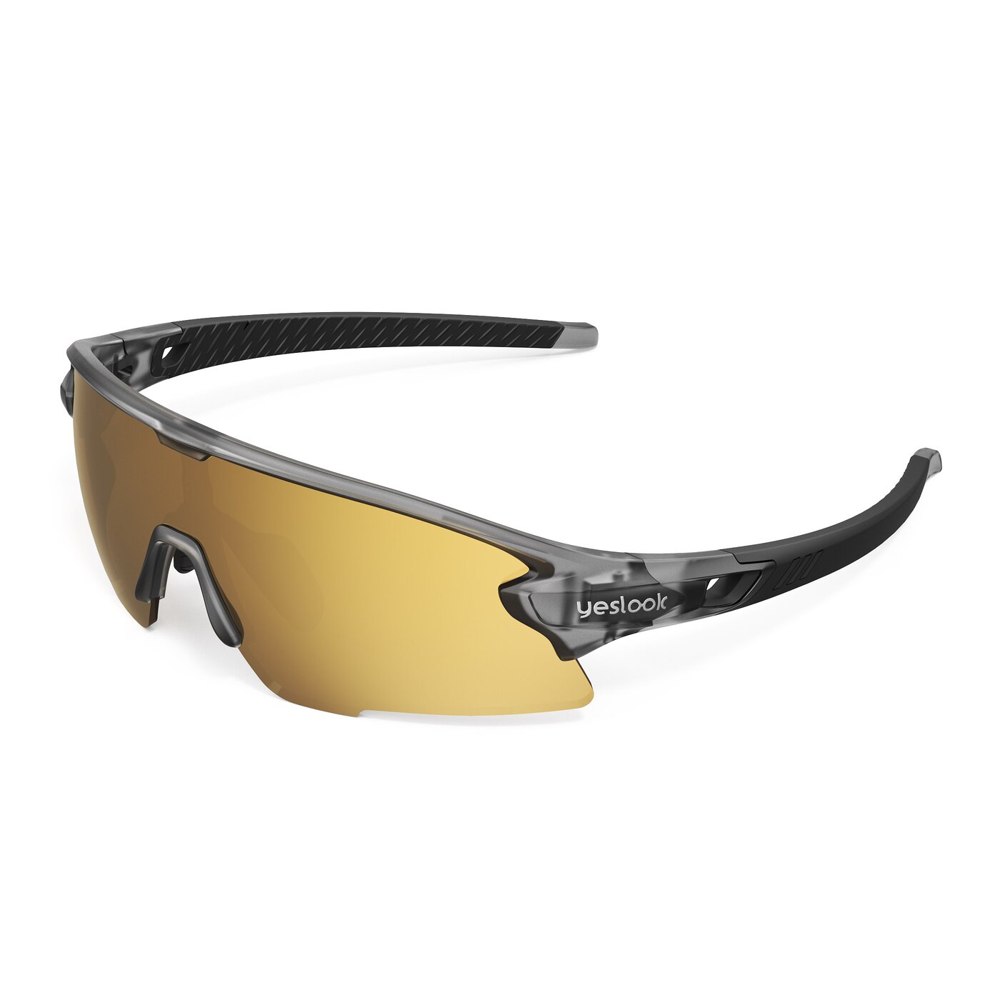 Talon XH - Translucent Gray Sports Mirrored Sunglasses