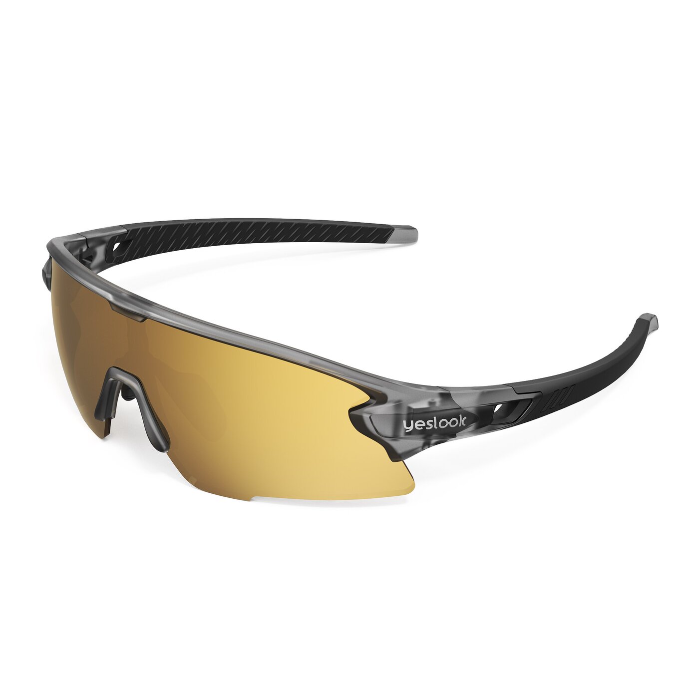 Talon XH - Translucent Gray Sports Mirrored Sunglasses