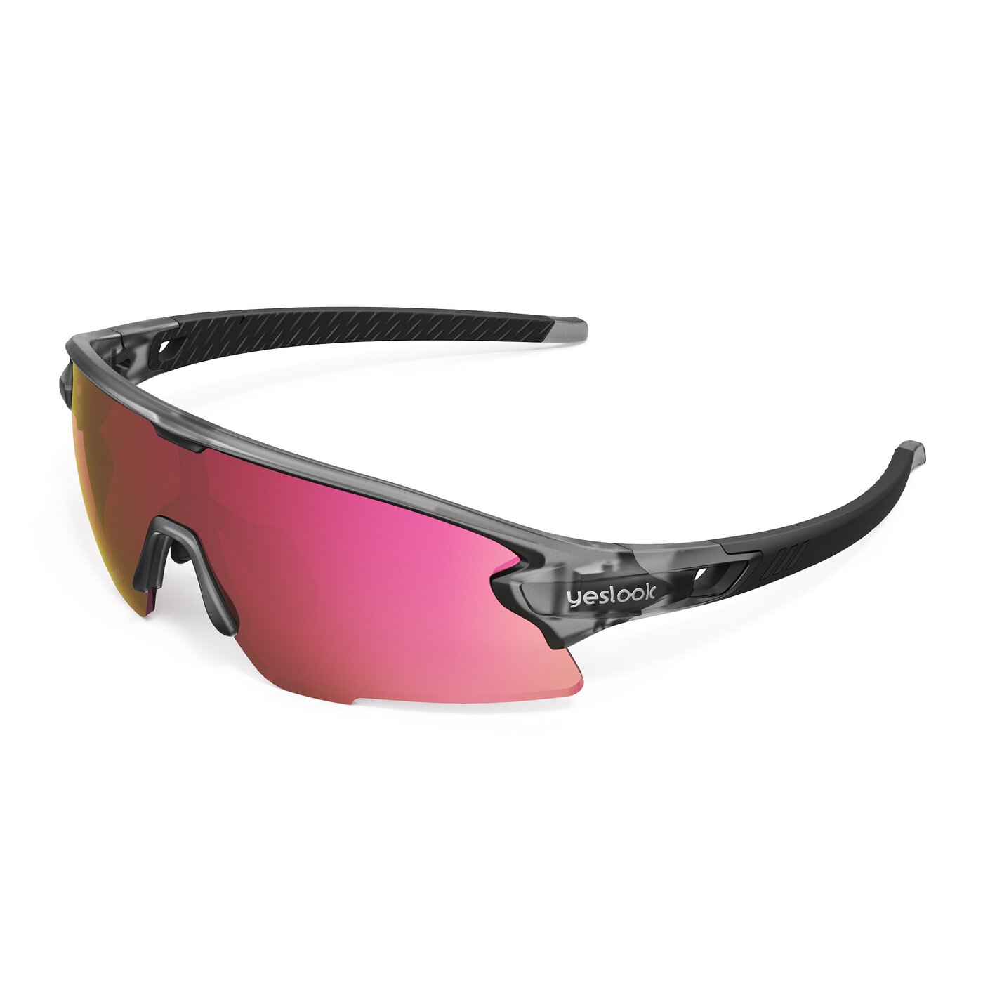 Talon XH - Translucent Gray Sports Polarized Mirrored Sunglasses