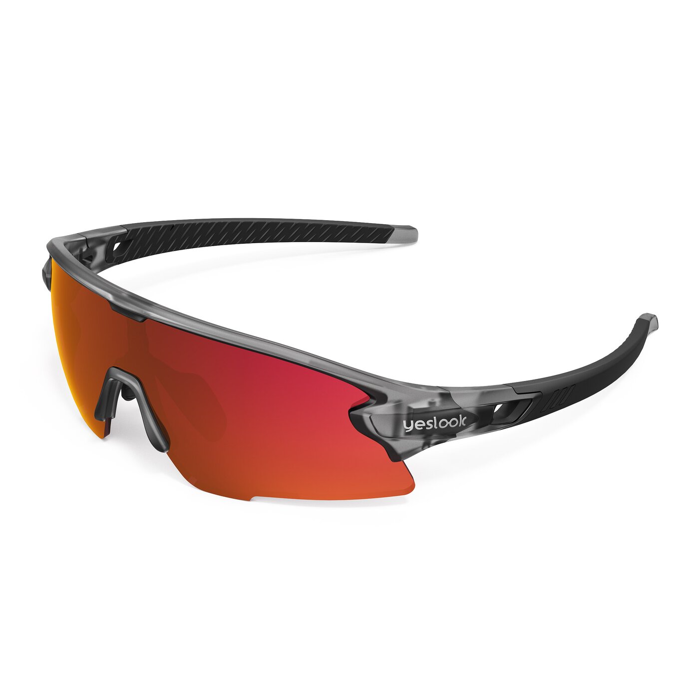 Talon XH - Translucent Gray Sports Polarized Mirrored Sunglasses
