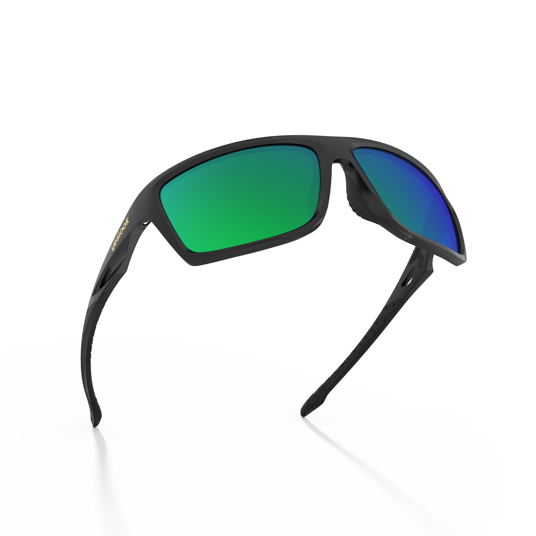 Three-quarter view of Blizzard XF with Polarized Mirrored Lenses