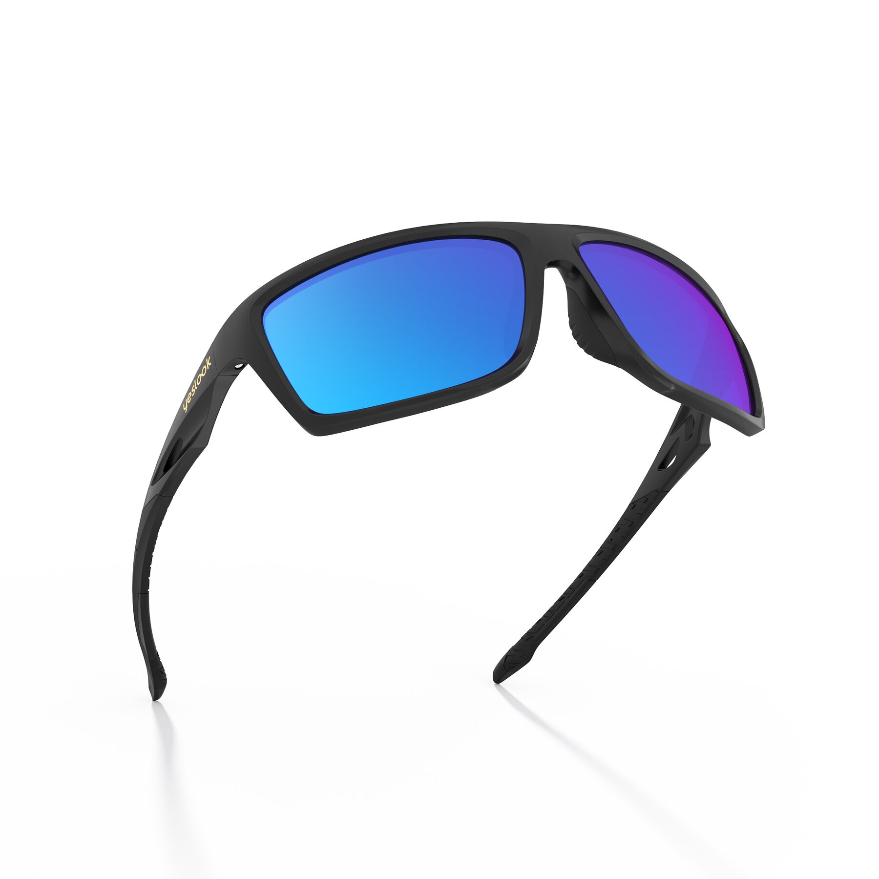 Three-quarter view of Blizzard XF with Polarized Mirrored Lenses