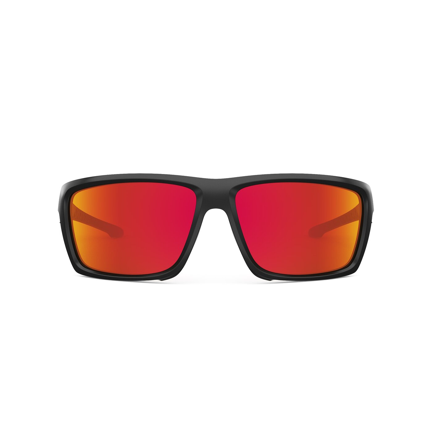 Blizzard XF - Matte Black Sports Polarized Mirrored Sunglasses