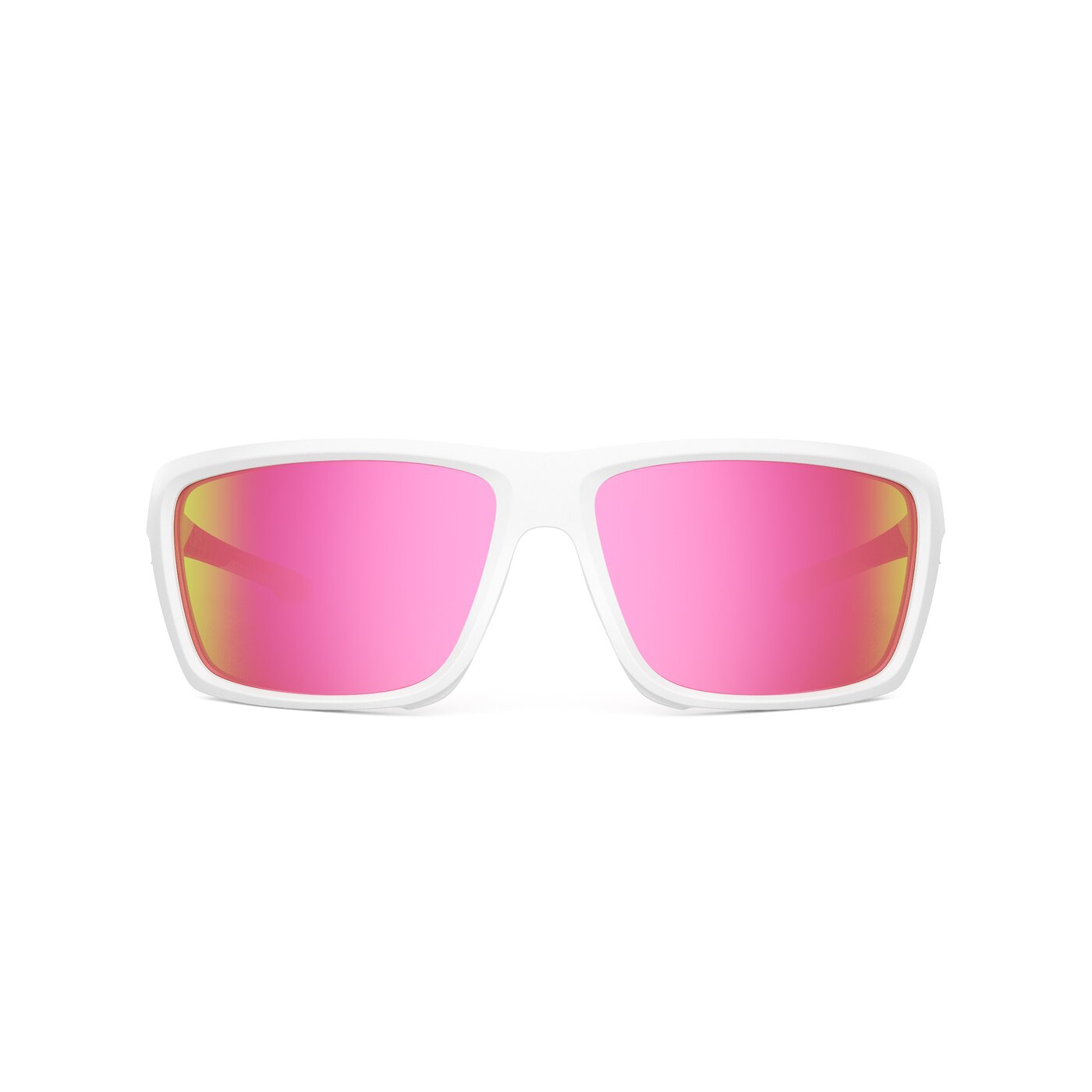 Blizzard XF - Matte White Sports Mirrored Sunglasses