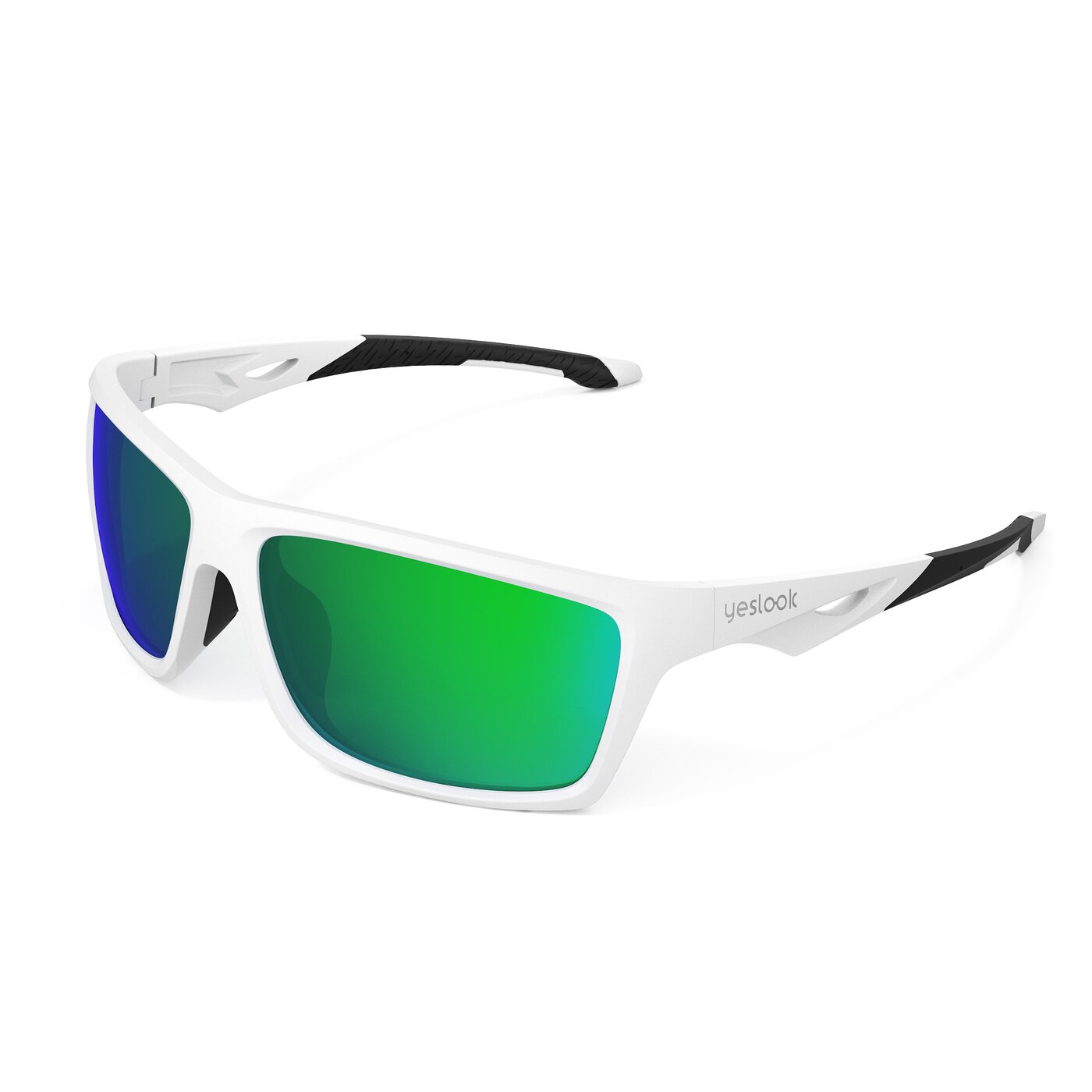 Blizzard XF - Matte White Sports Mirrored Sunglasses
