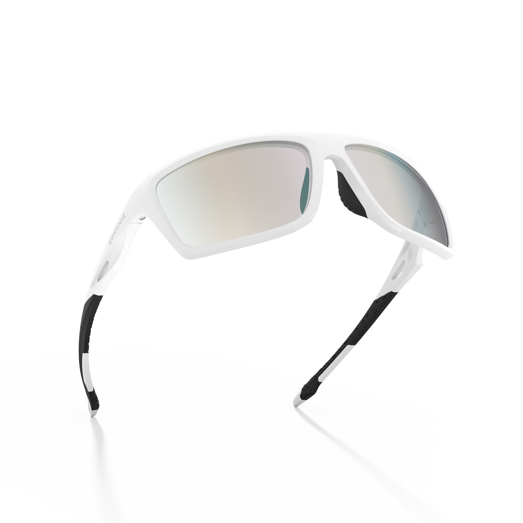 Three-quarter view of Blizzard XF with Photochromic Mirrored Lenses