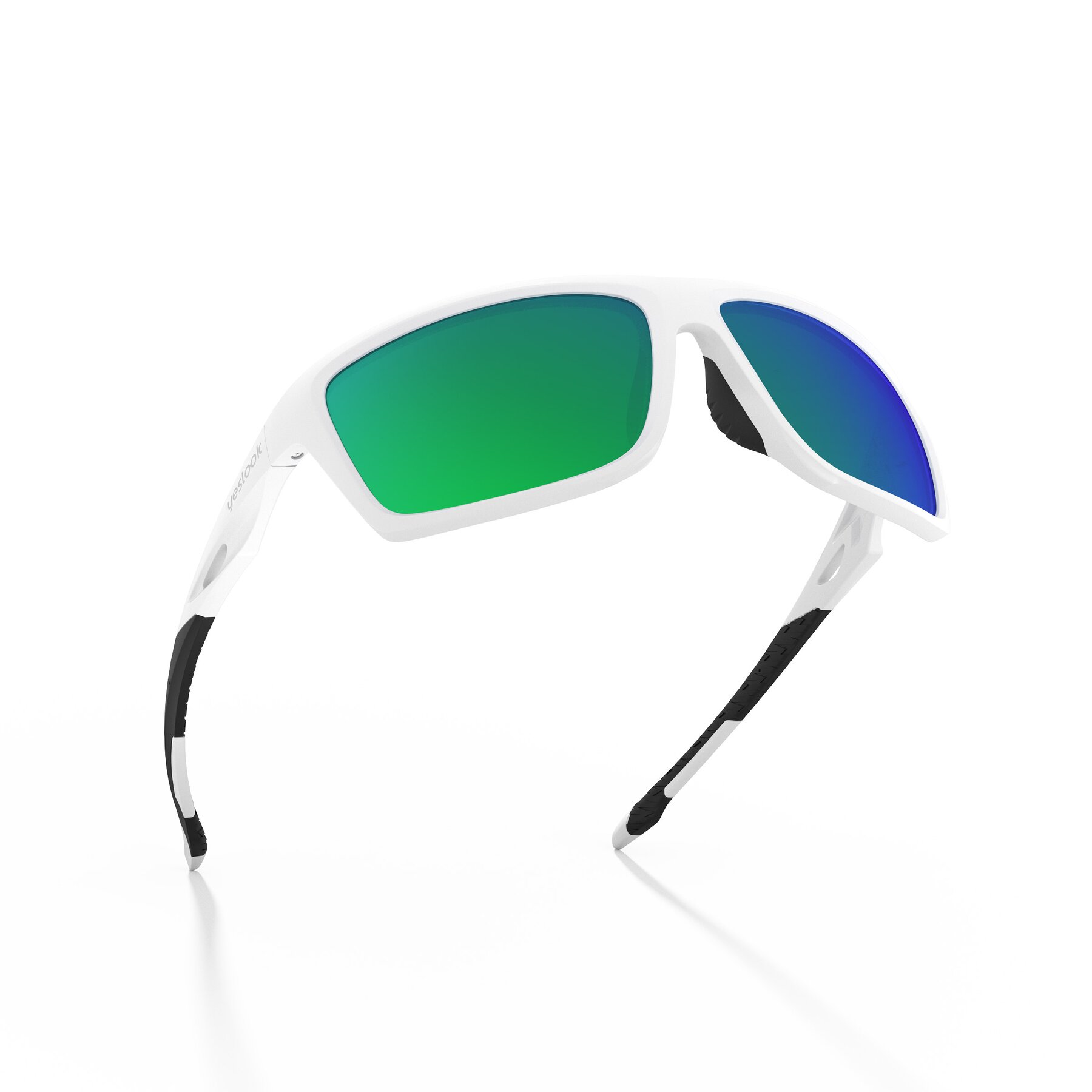 Three-quarter view of Blizzard XF with Polarized Mirrored Lenses
