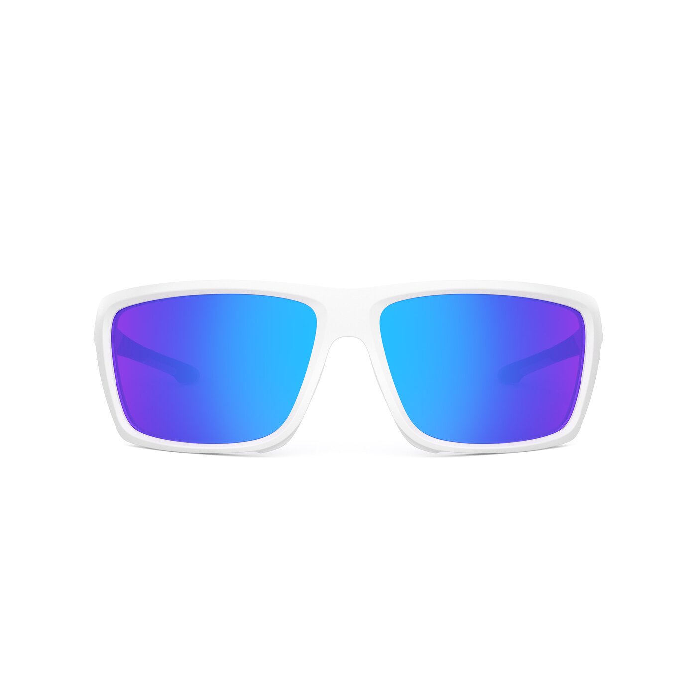 Blizzard XF - Matte White Sports Polarized Mirrored Sunglasses