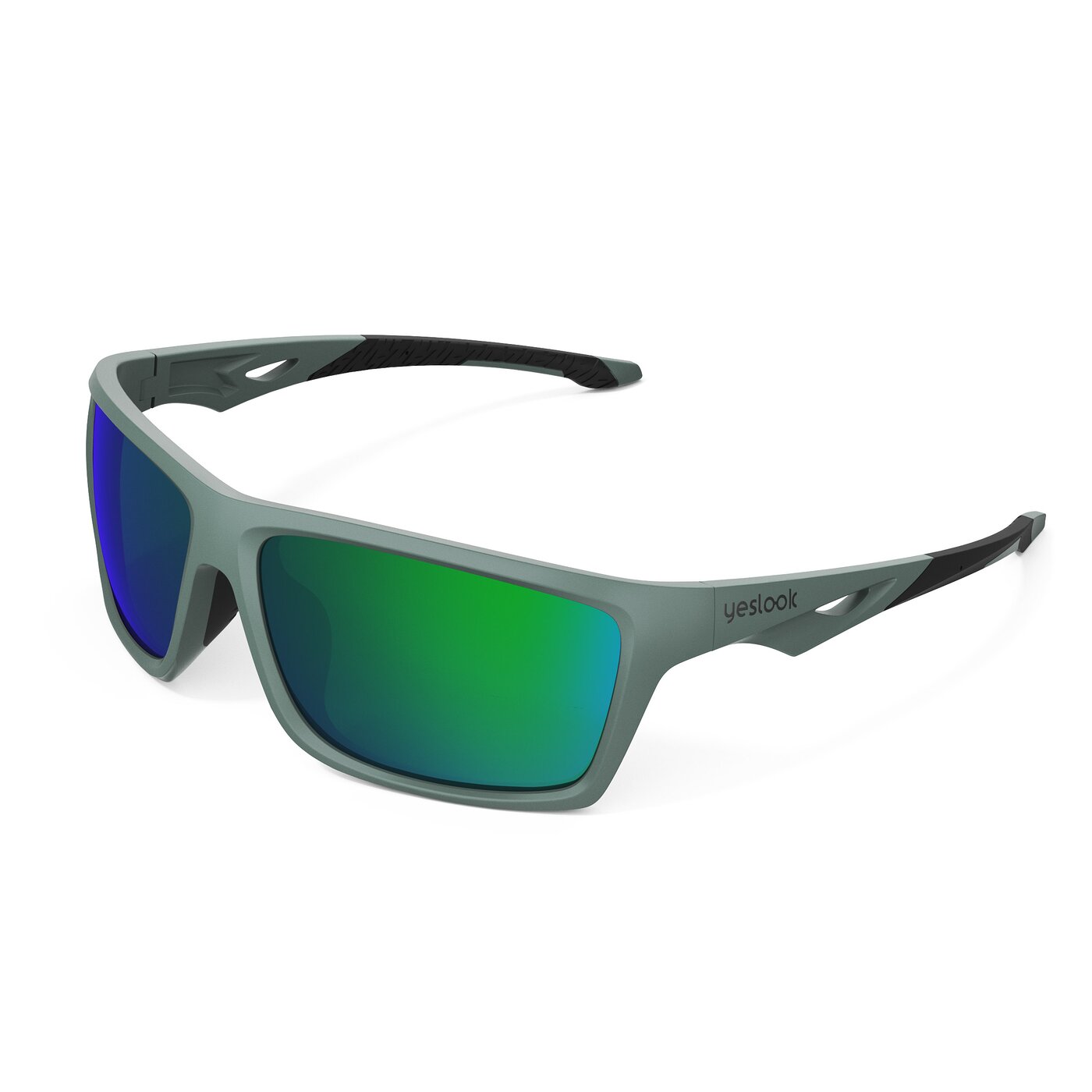 Blizzard XF - Muted Green Sports Polarized Mirrored Sunglasses