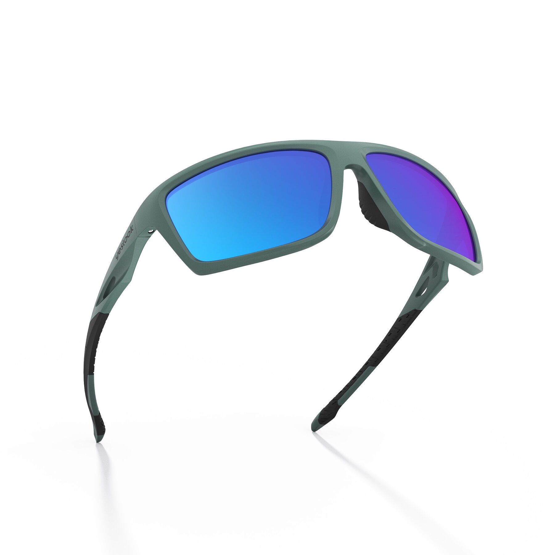 Three-quarter view of Blizzard XF with Polarized Mirrored Lenses