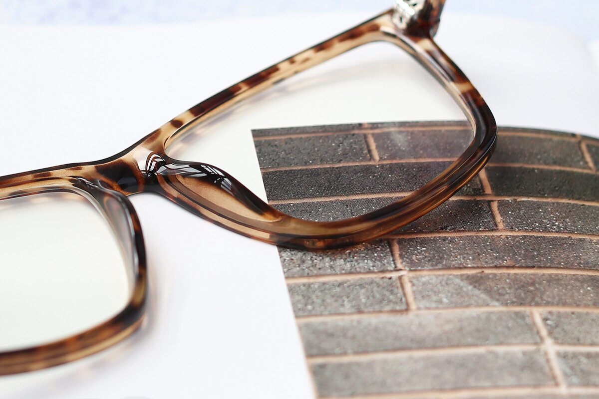 Tortoise Oversized Grandpa Square Eyeglasses - Sheldon