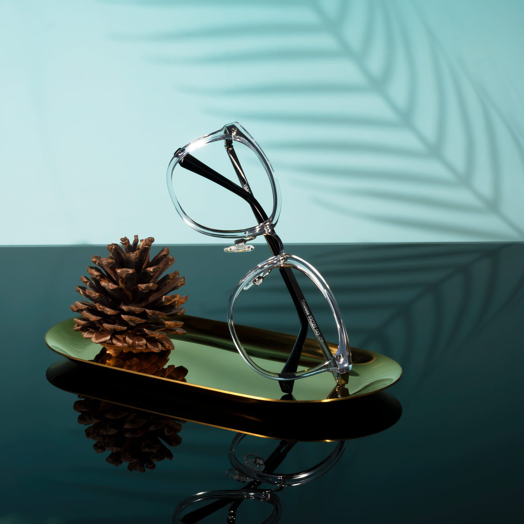 Lifestyle photography #1 of Timeless in Clear with Clear Eyeglass Lenses