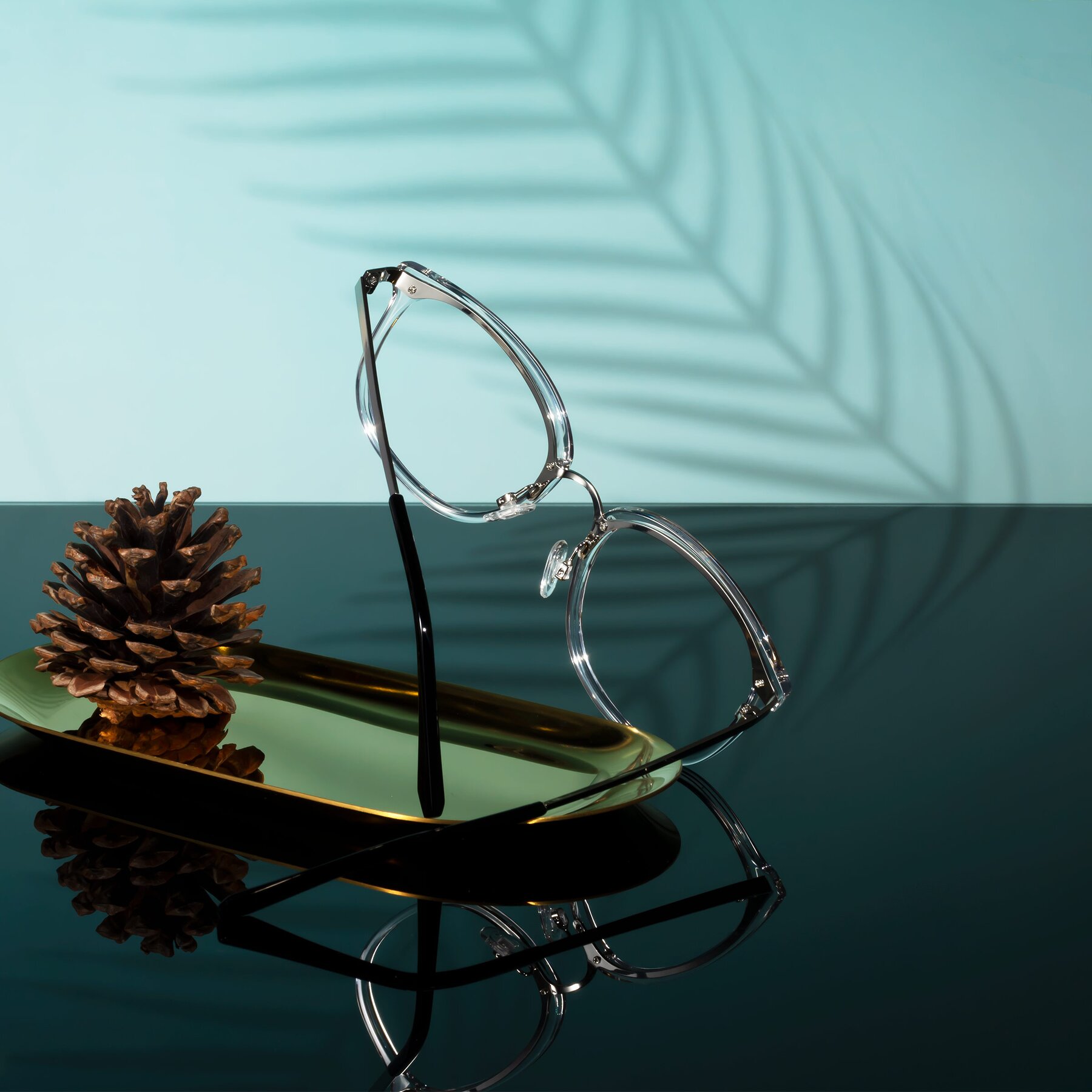 Lifestyle photography #2 of Timeless in Clear with Clear Eyeglass Lenses