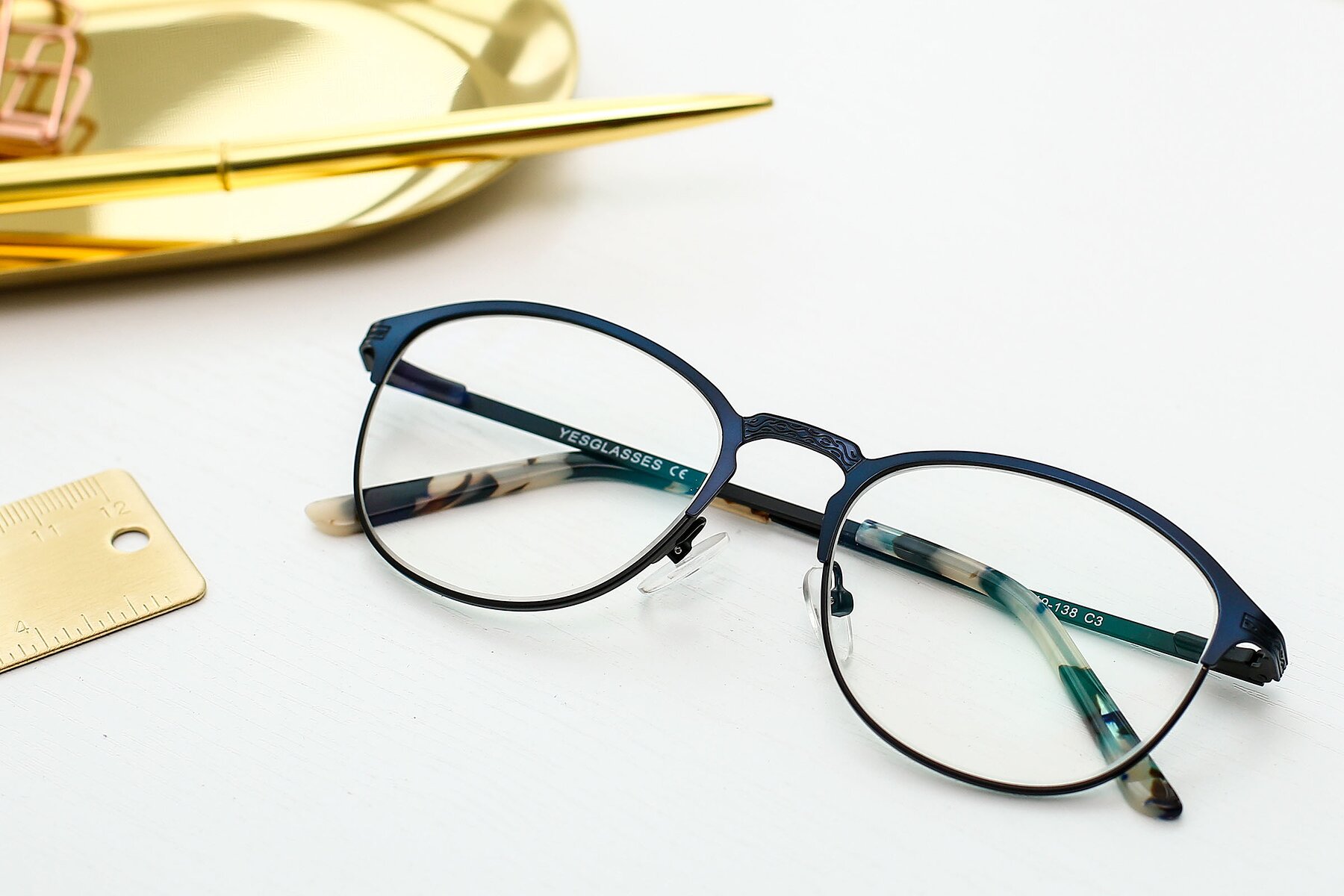 Lifestyle photography #1 of 9008 in Blue-Black with Clear Eyeglass Lenses