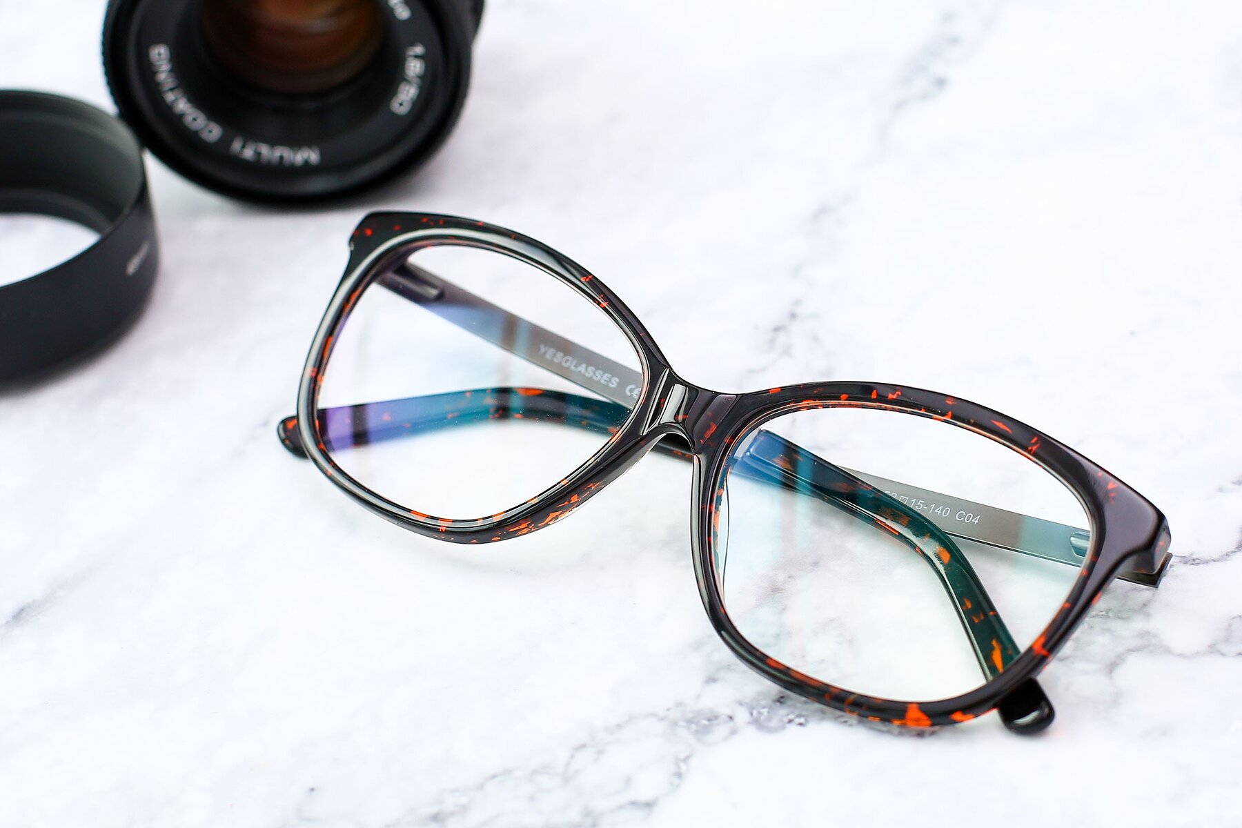 Lifestyle photography #1 of 17322 in Tortoise Wine with Clear Blue Light Blocking Lenses