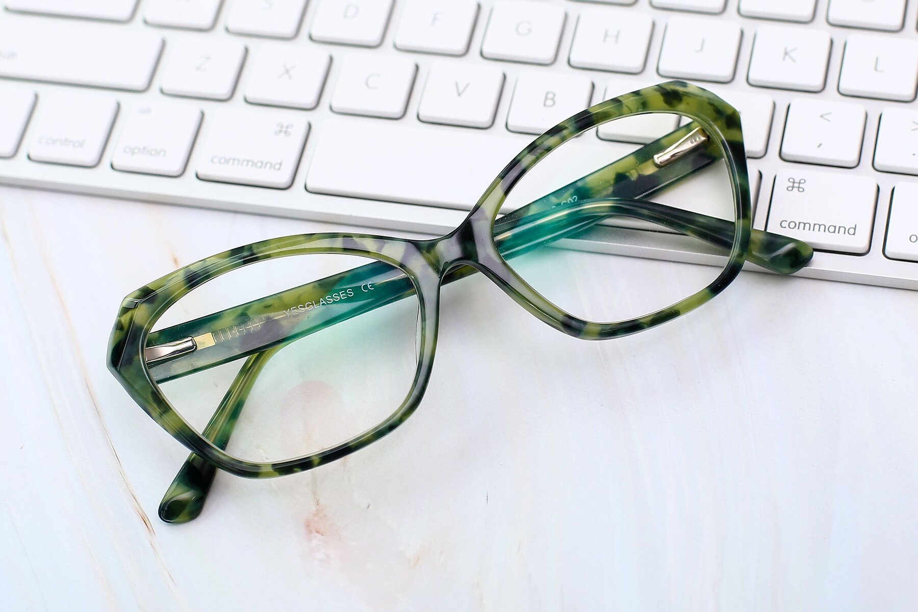 Lifestyle photography #1 of 17351 in Floral Green with Clear Eyeglass Lenses