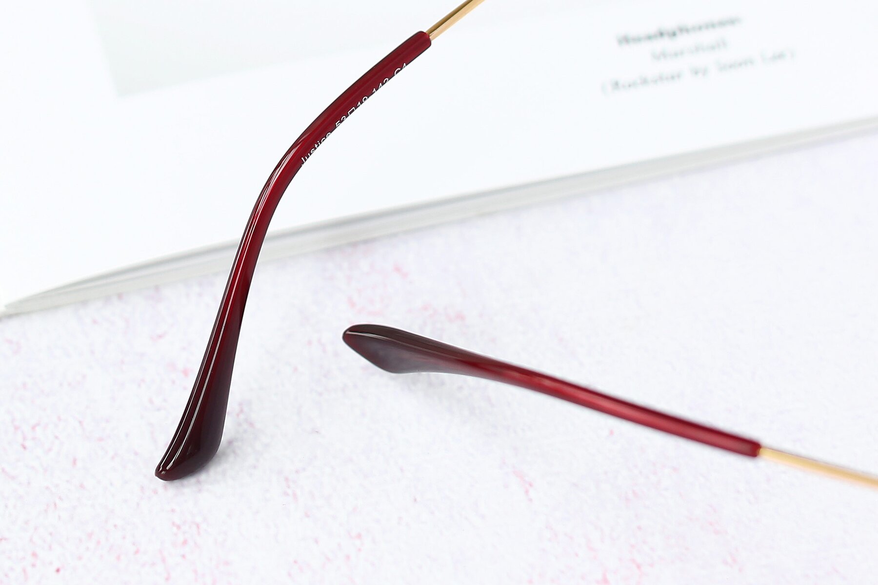 Lifestyle photography #3 of Justice in Wine with Clear Reading Eyeglass Lenses