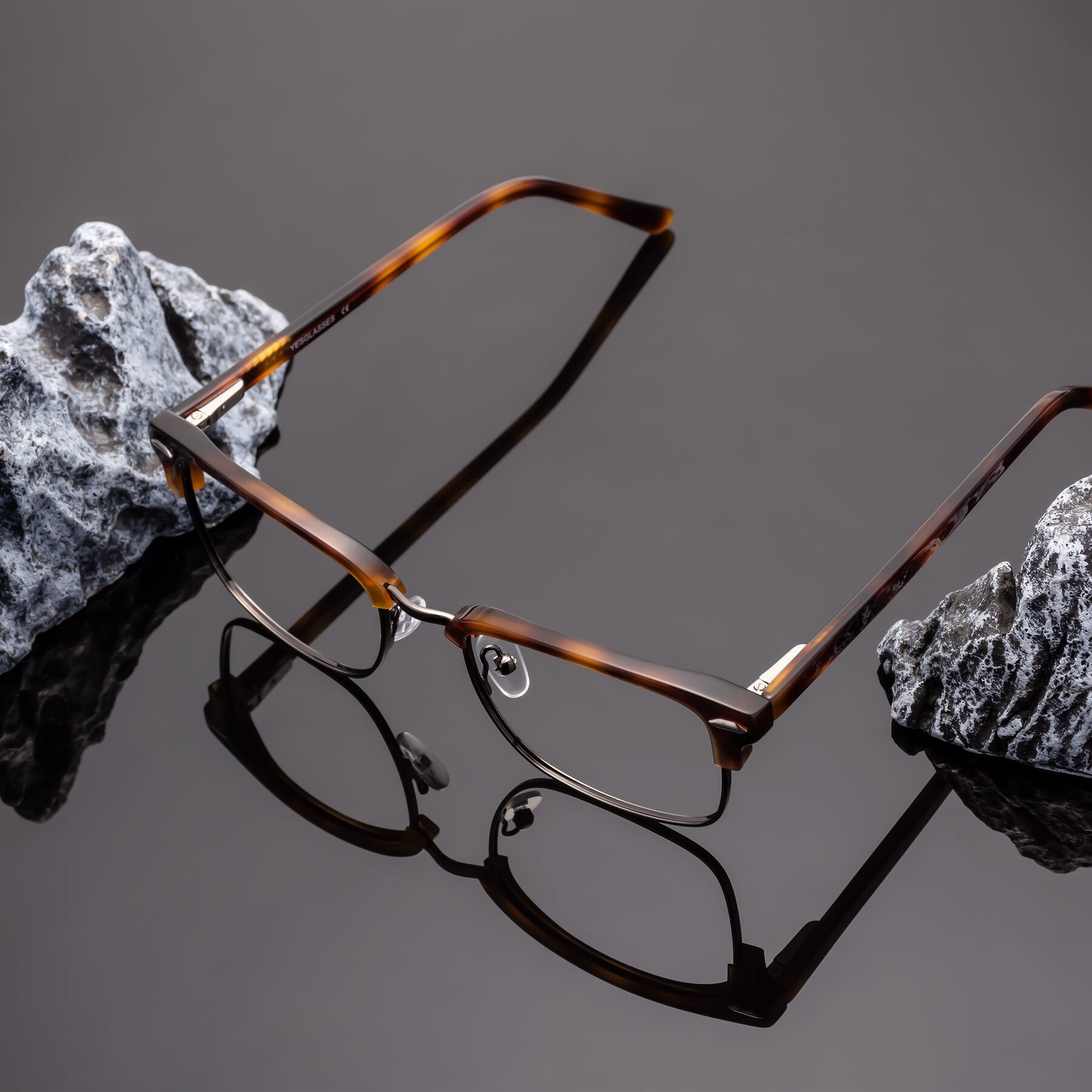 Men's lifestyle photography #1 of 17464 in Tortoise/ Gunmetal with Clear Eyeglass Lenses