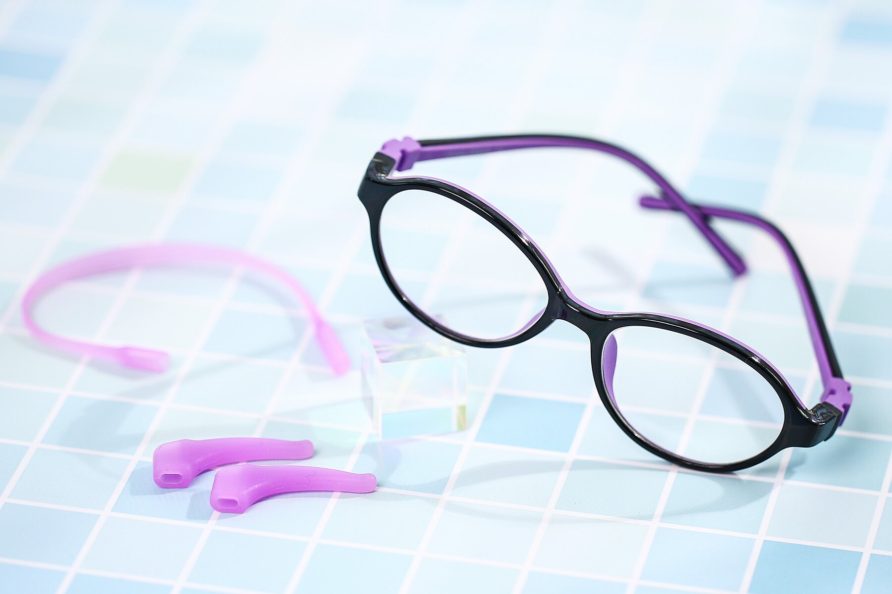 Lifestyle photography #1 of 1120 in Black-Purple with Clear Eyeglass Lenses