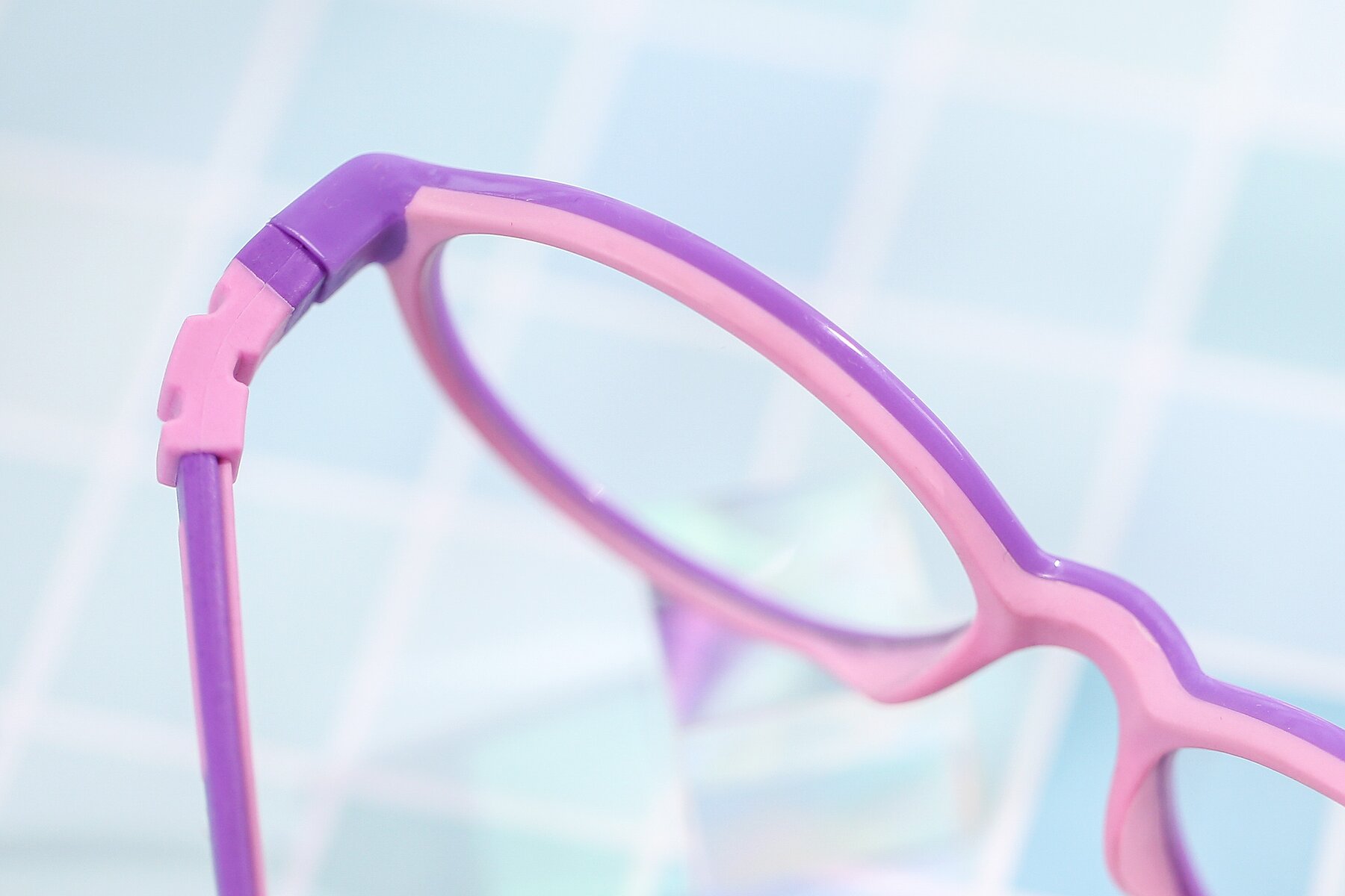 Women's lifestyle photography #3 of 1120 in Purple-Pink with Clear Blue Light Blocking Lenses