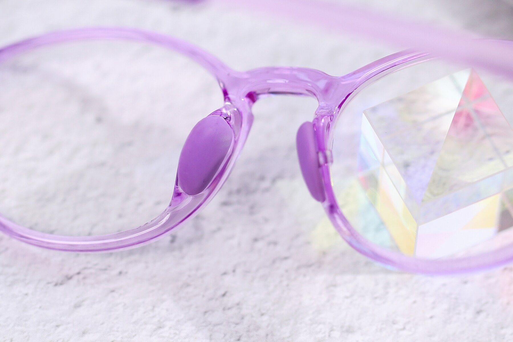 Lifestyle photography #3 of 8373 in Tranparent Purple with Clear Blue Light Blocking Lenses