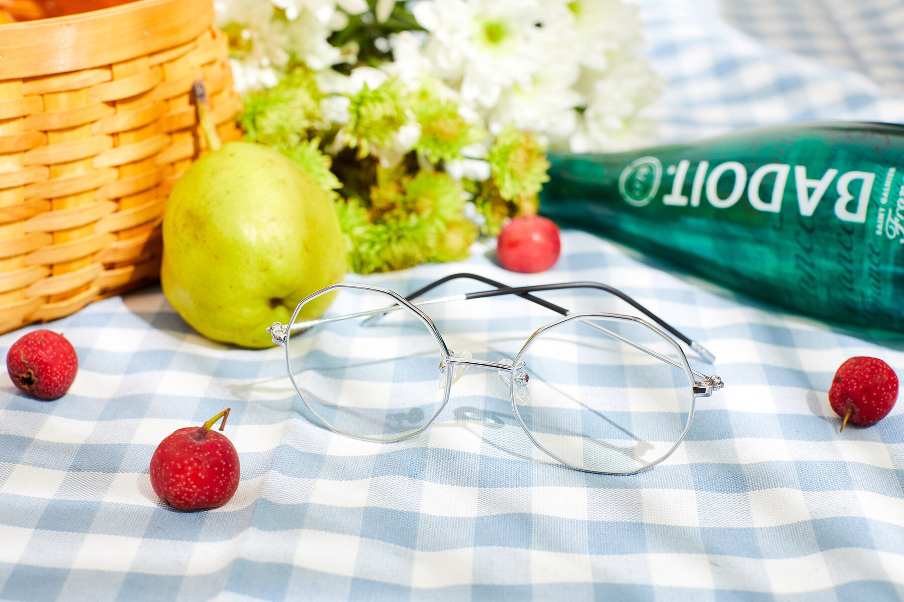 Lifestyle photography #2 of Dreamer in Silver with Clear Reading Eyeglass Lenses