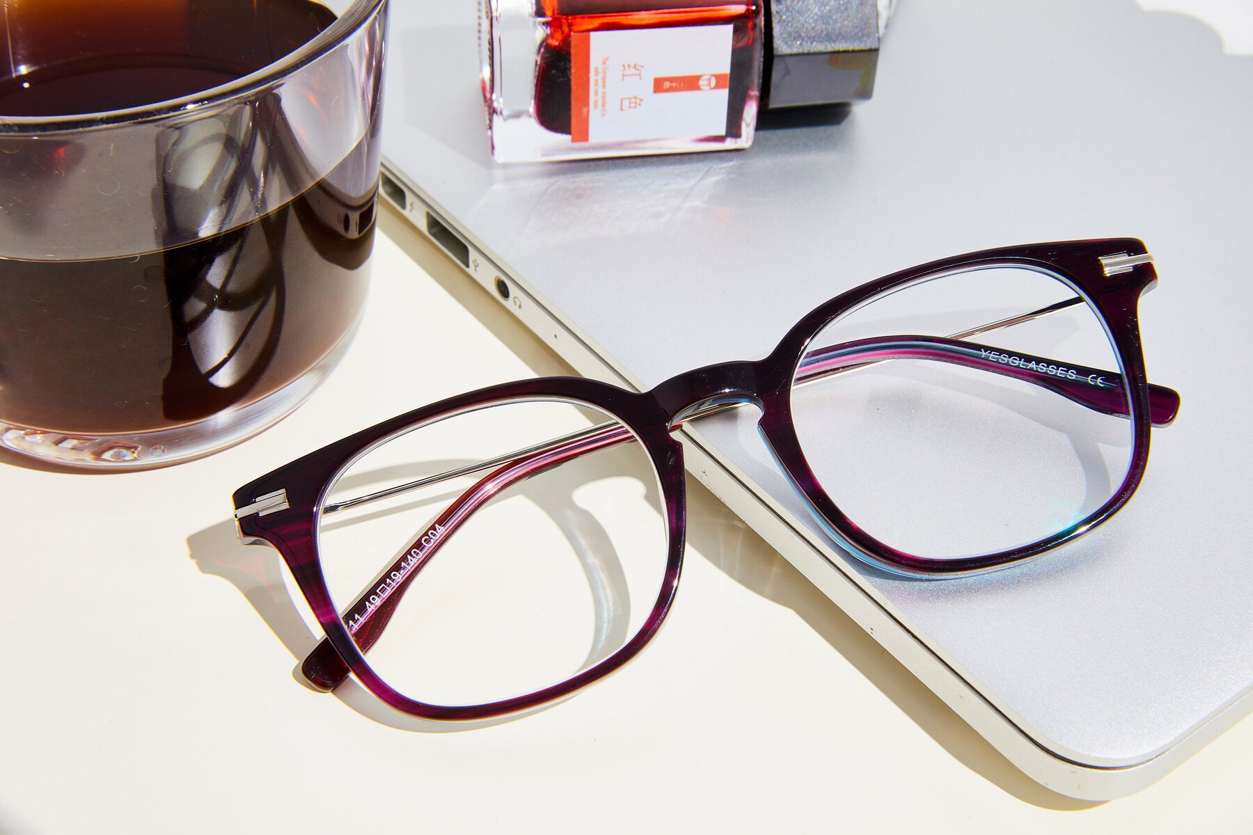 Lifestyle photography #1 of 17711 in Dark Purple with Clear Eyeglass Lenses