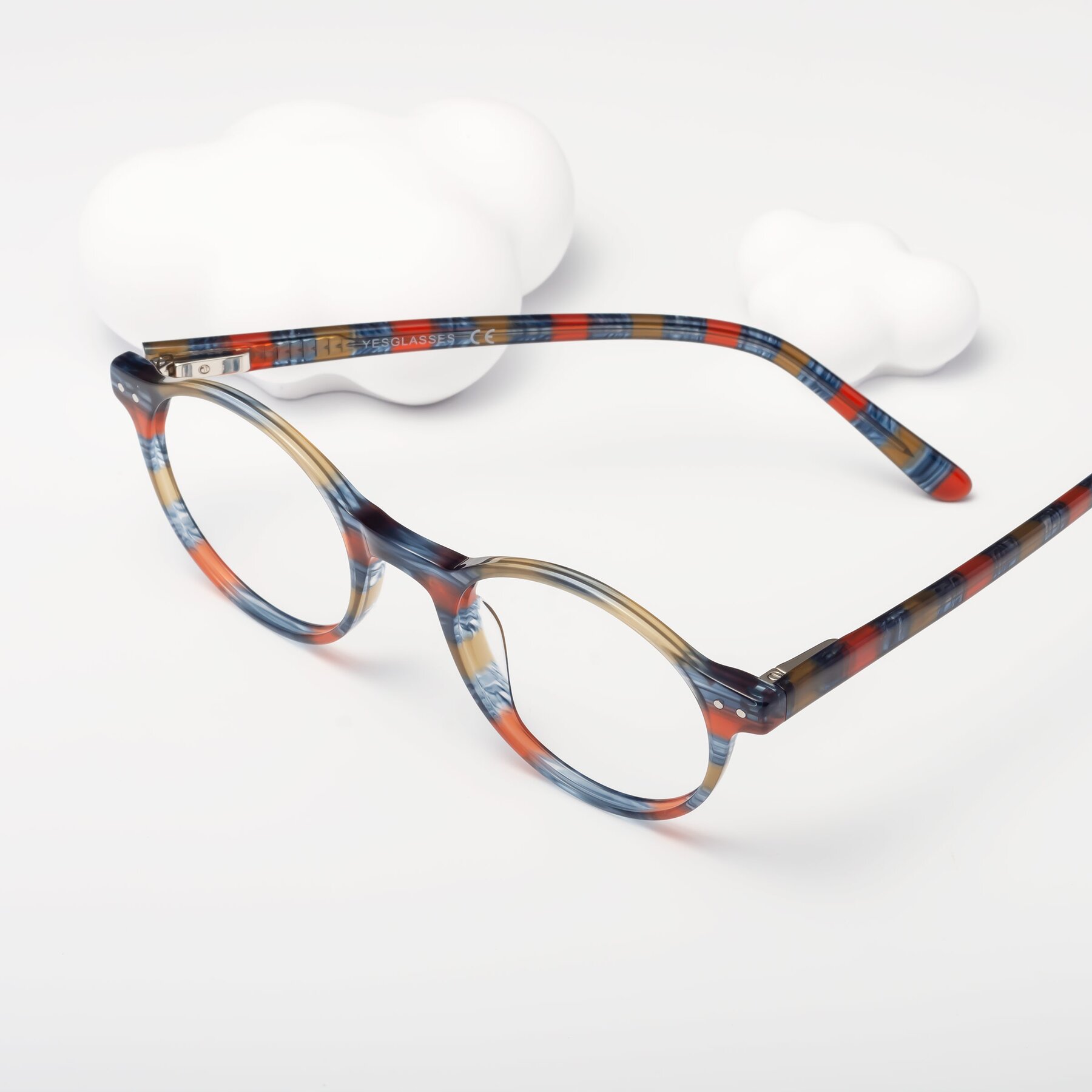 Lifestyle photography #2 of 17519 in Stripe Blue Red with Clear Eyeglass Lenses