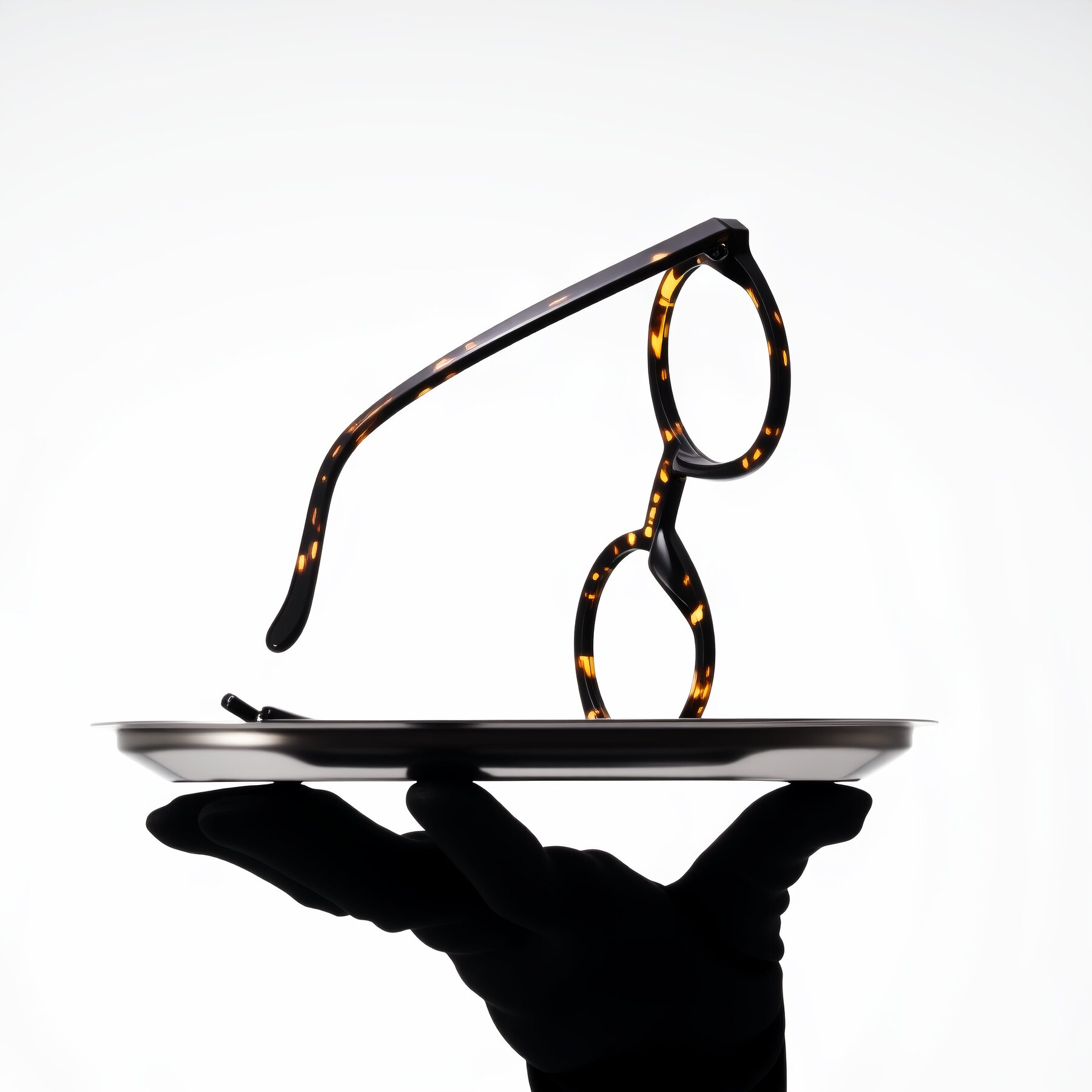 Lifestyle photography #2 of Chaplin in Dark Tortoise with Clear Blue Light Blocking Lenses