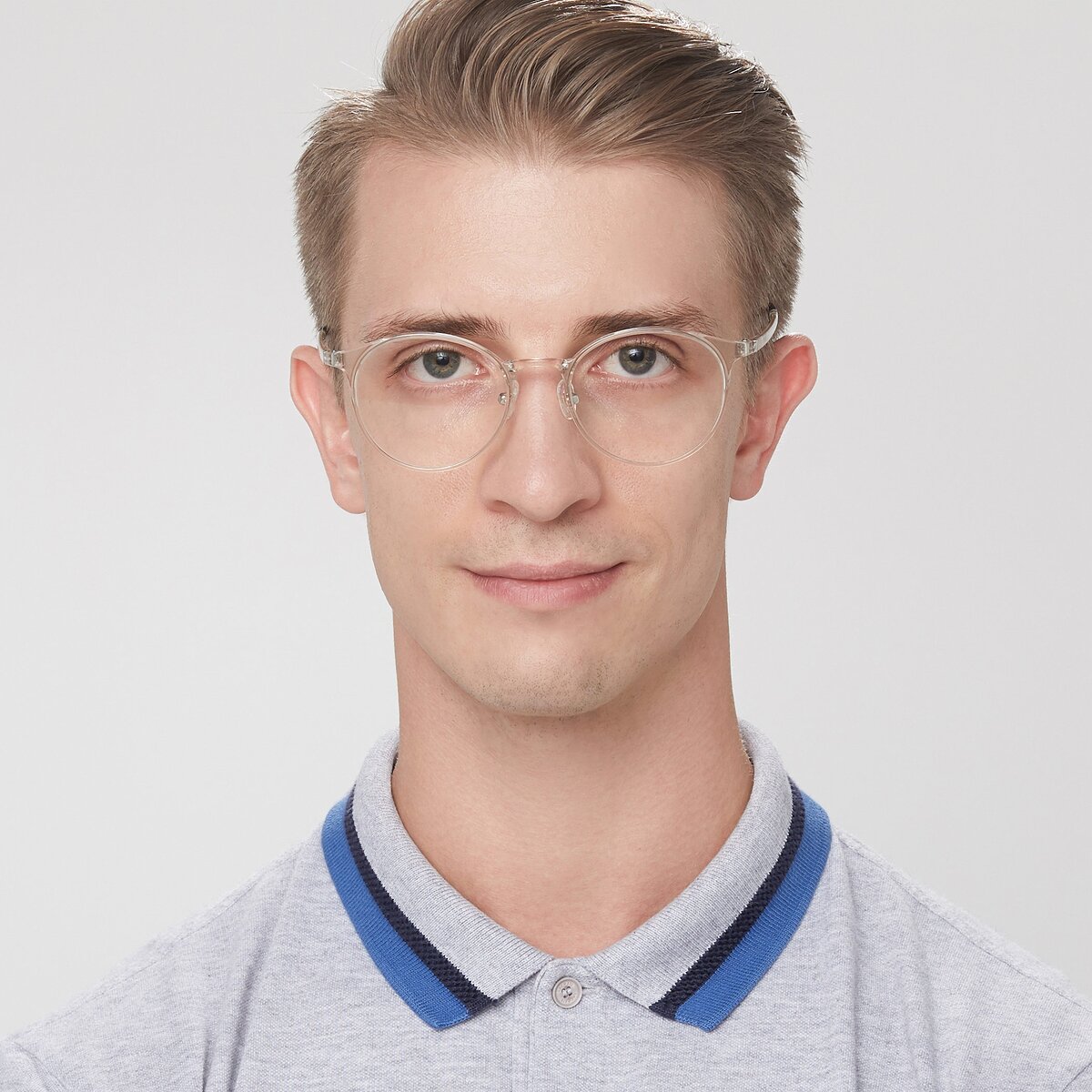 Clear Lightweight Low Bridge Fit Ultem Eyeglasses S7027