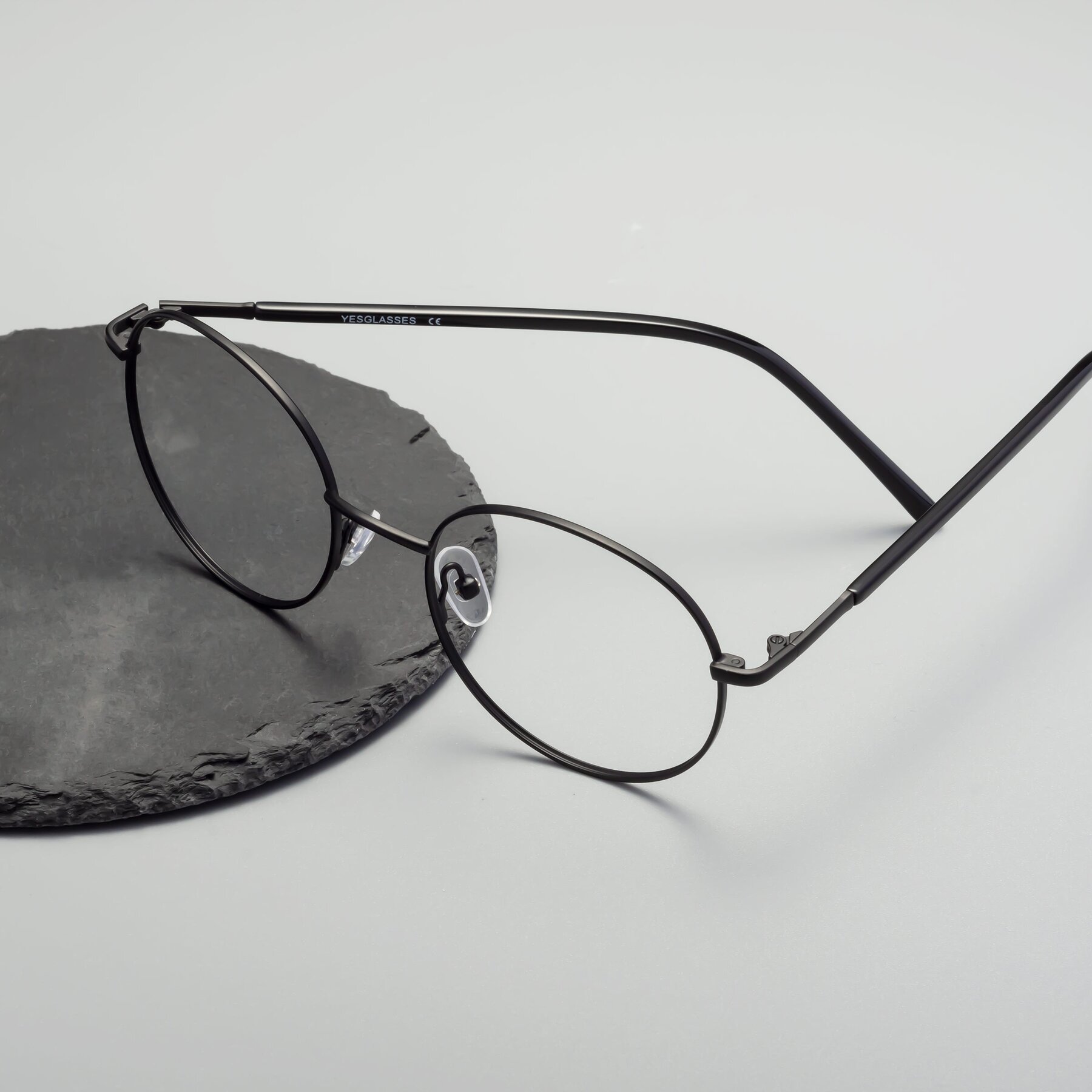 Lifestyle photography #2 of Cosmos in Black with Clear Reading Eyeglass Lenses