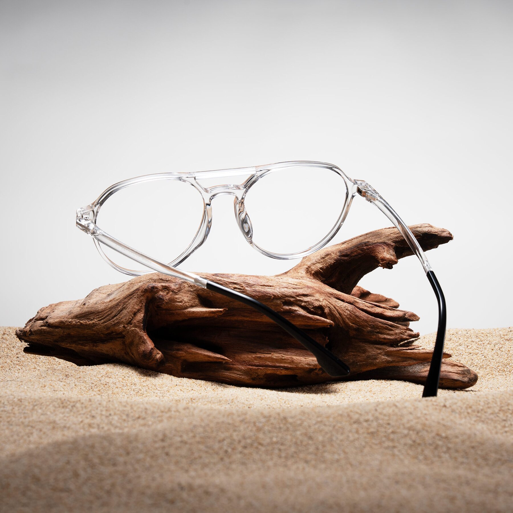 Lifestyle photography #1 of Louis in Clear with Clear Reading Eyeglass Lenses